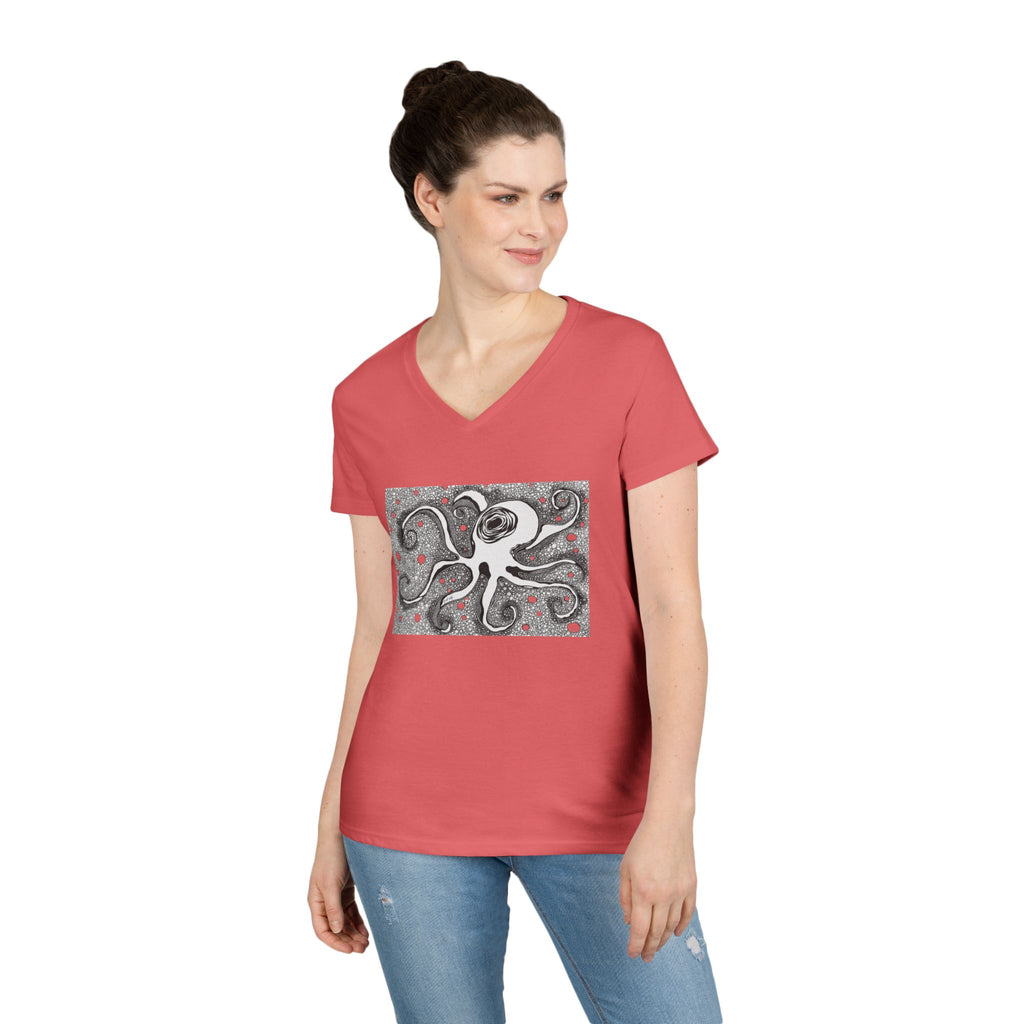 Octopus by Feral Wife - V-Neck T-Shirt
