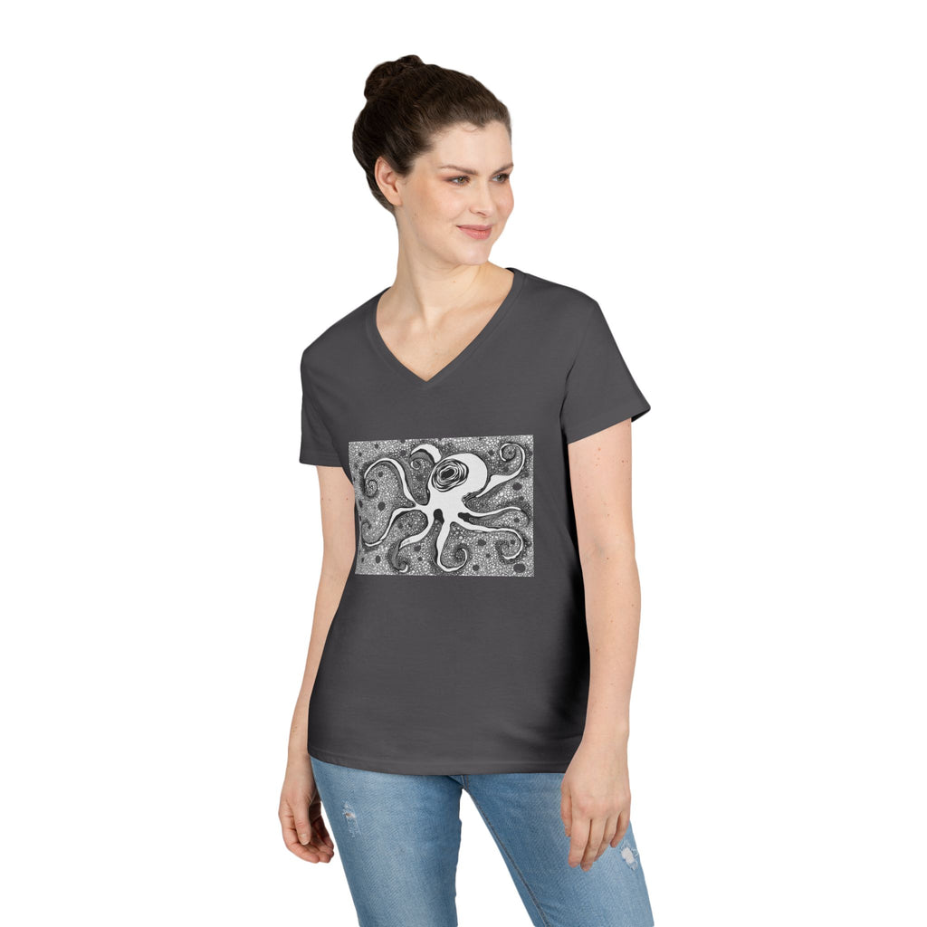 Octopus by Feral Wife - V-Neck T-Shirt