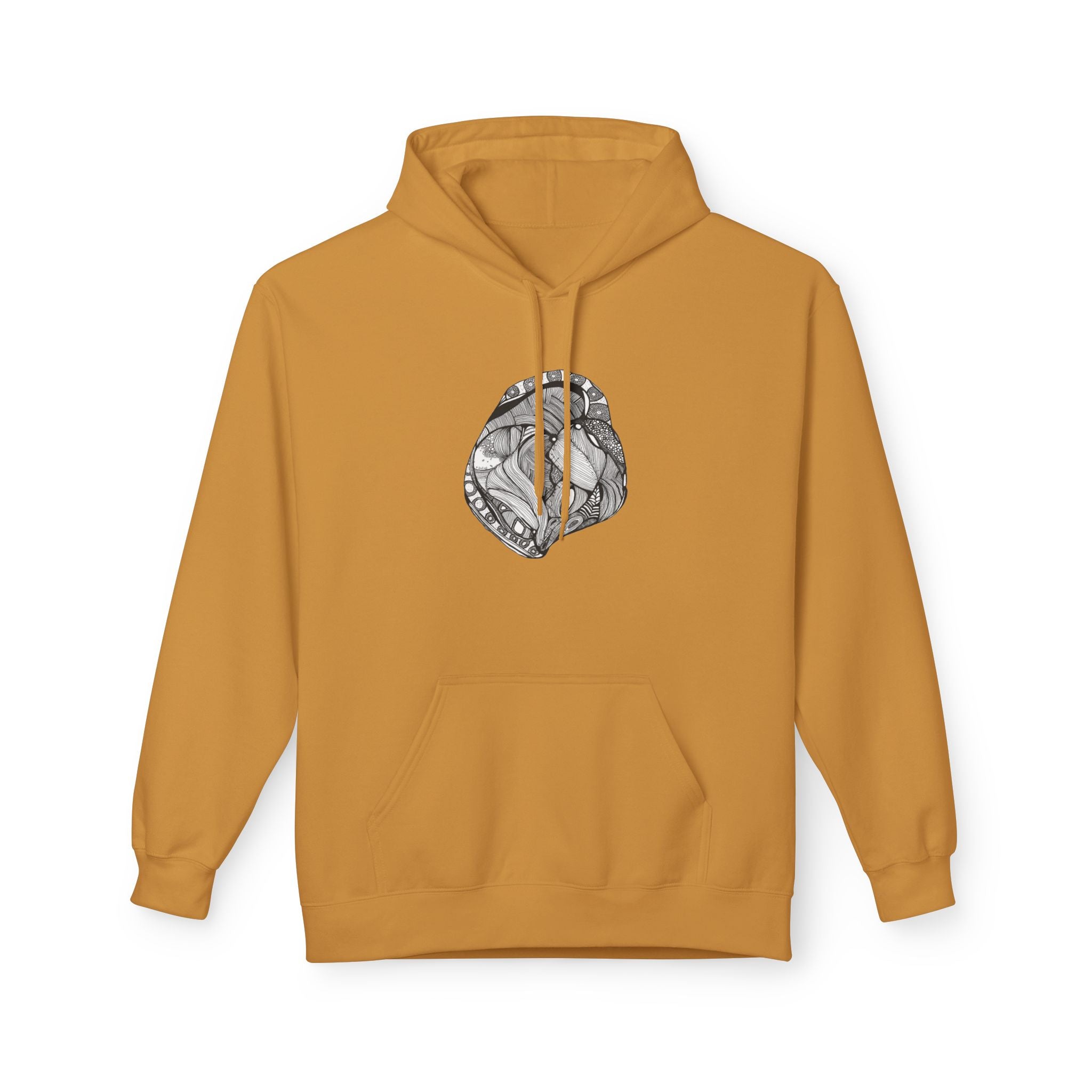 Heart by Feral Wife - Artistic Fleece Hoodie
