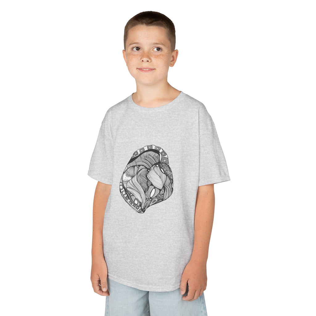 Heart by Feral Wife – Youth Semi-Fitted Style T-Shirt