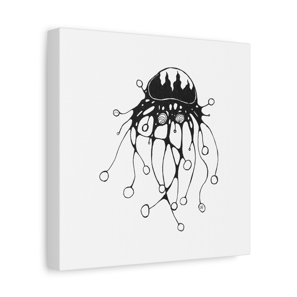 Abstract Black Jellyfish by Feral Wife — Minimal Ocean Wall Art