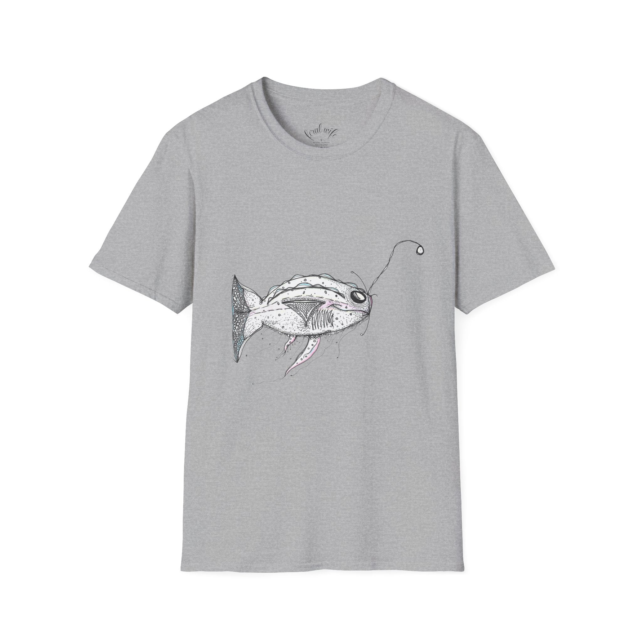 Fishing Adventure by Feral Wife - Unisex Softstyle T-Shirt