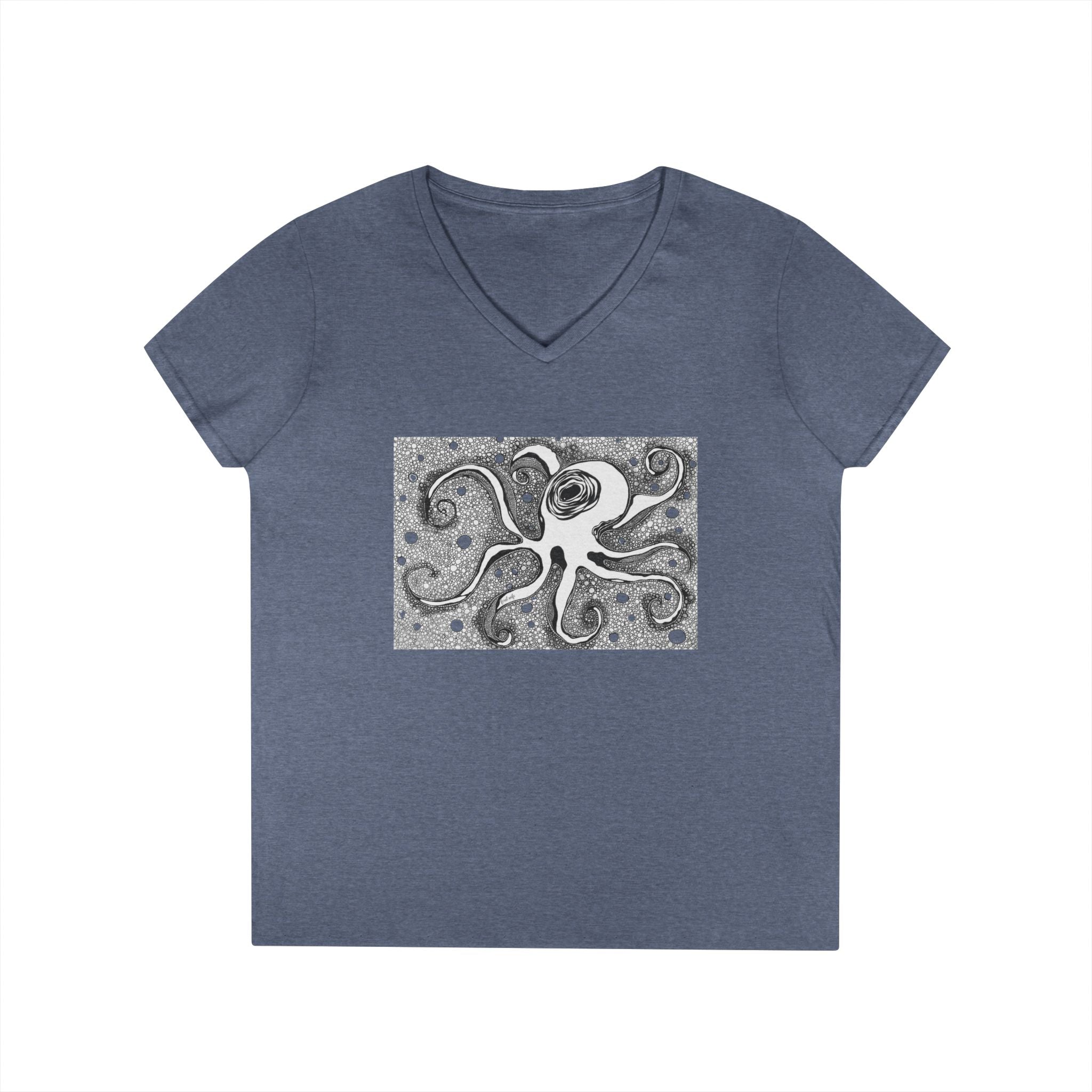 Octopus by Feral Wife - V-Neck T-Shirt