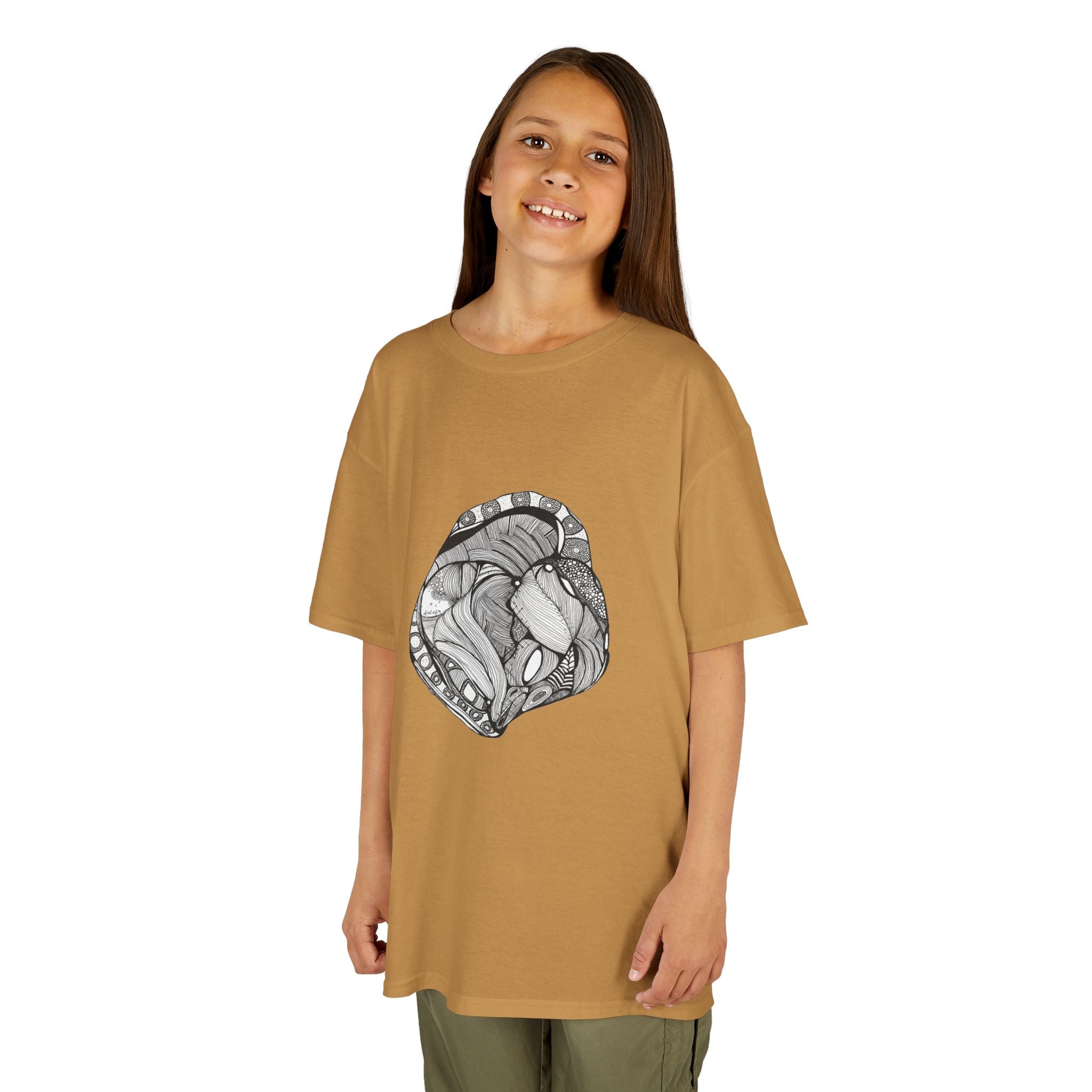 Heart by Feral Wife – Youth Semi-Fitted Style T-Shirt