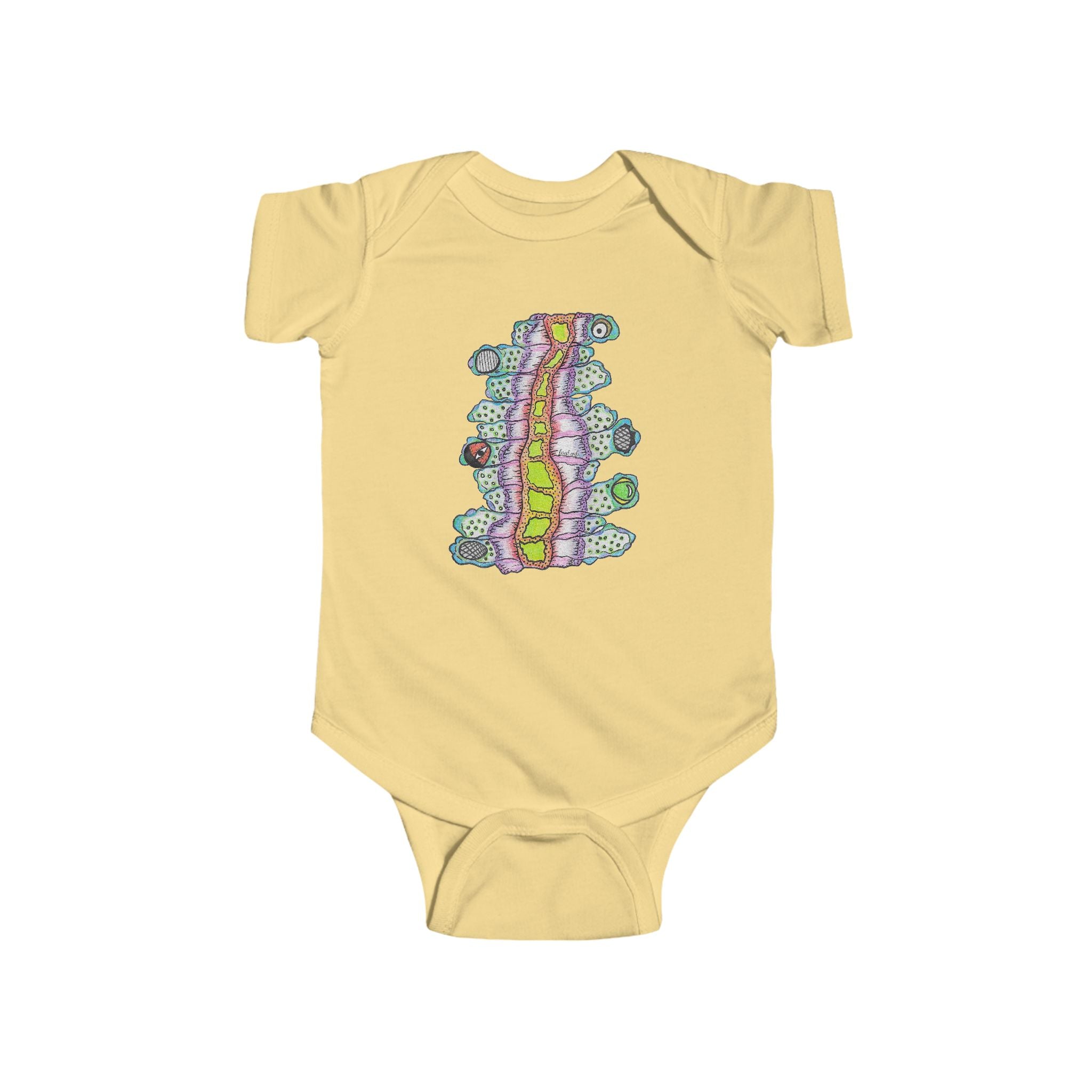 Floyd the Stomach Monster by Feral Wife - Infant Onesie