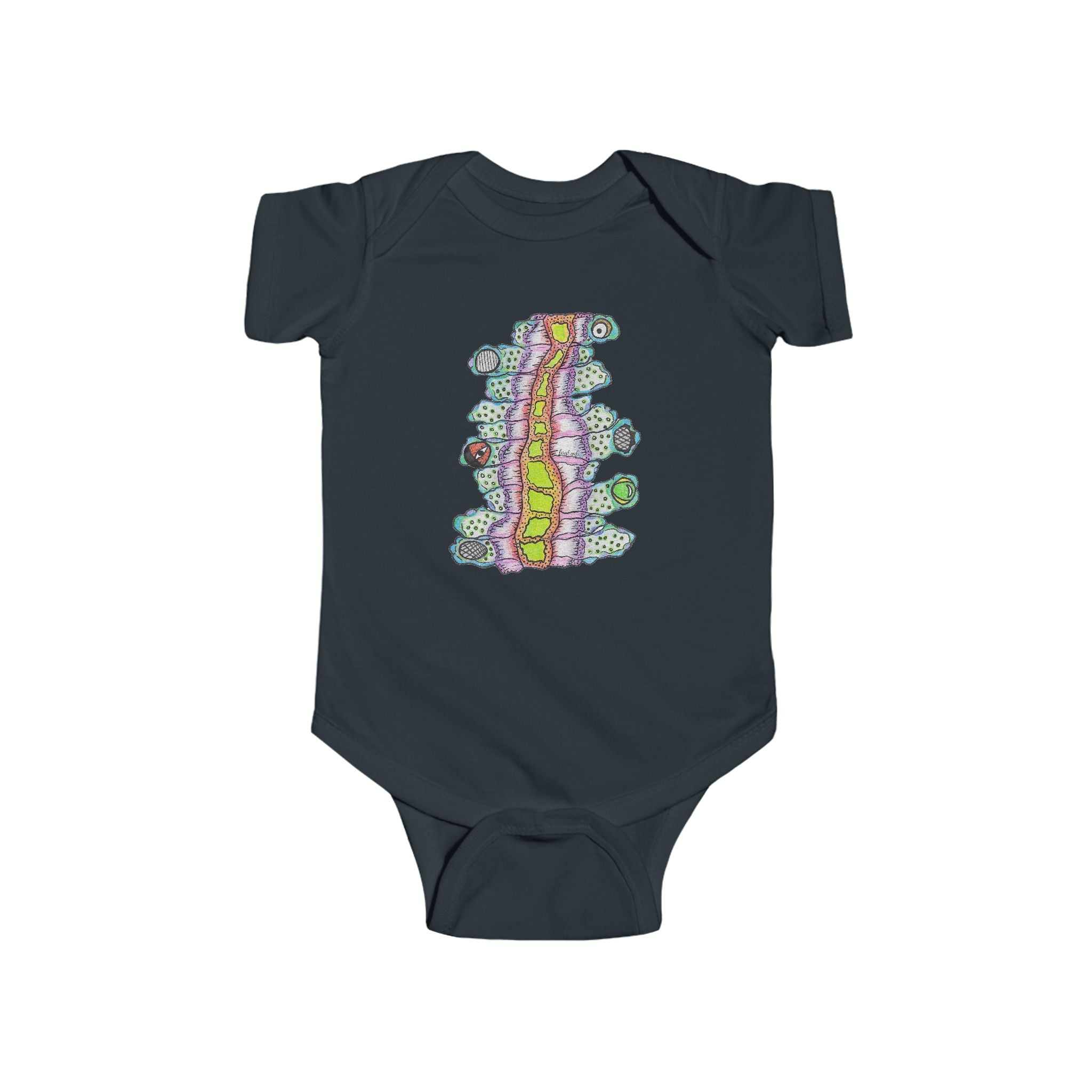 Floyd the Stomach Monster by Feral Wife - Infant Onesie