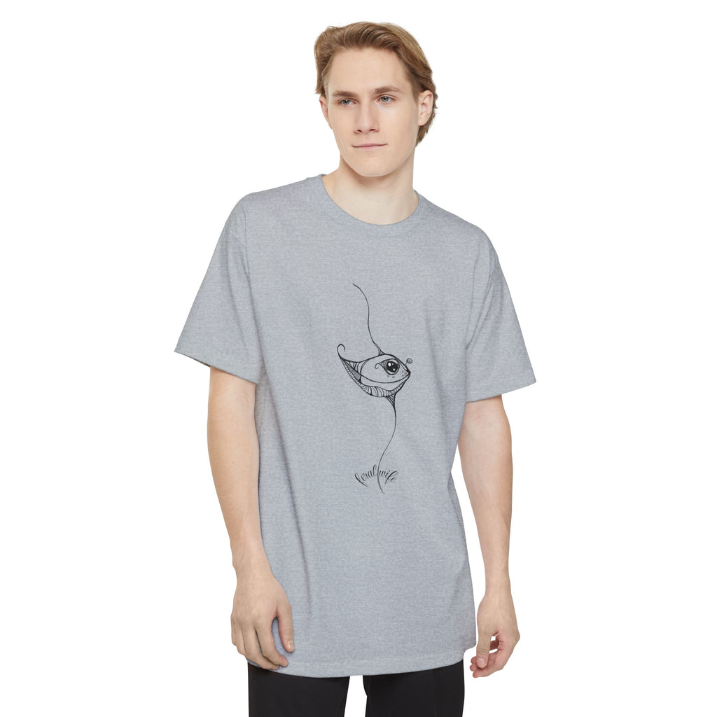 Pretty Phish by Feral Wife — Big & Tall Hand-Drawn Ocean Art Tee