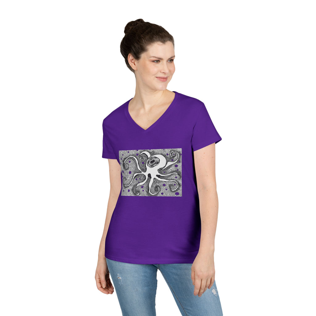 Octopus by Feral Wife - V-Neck T-Shirt