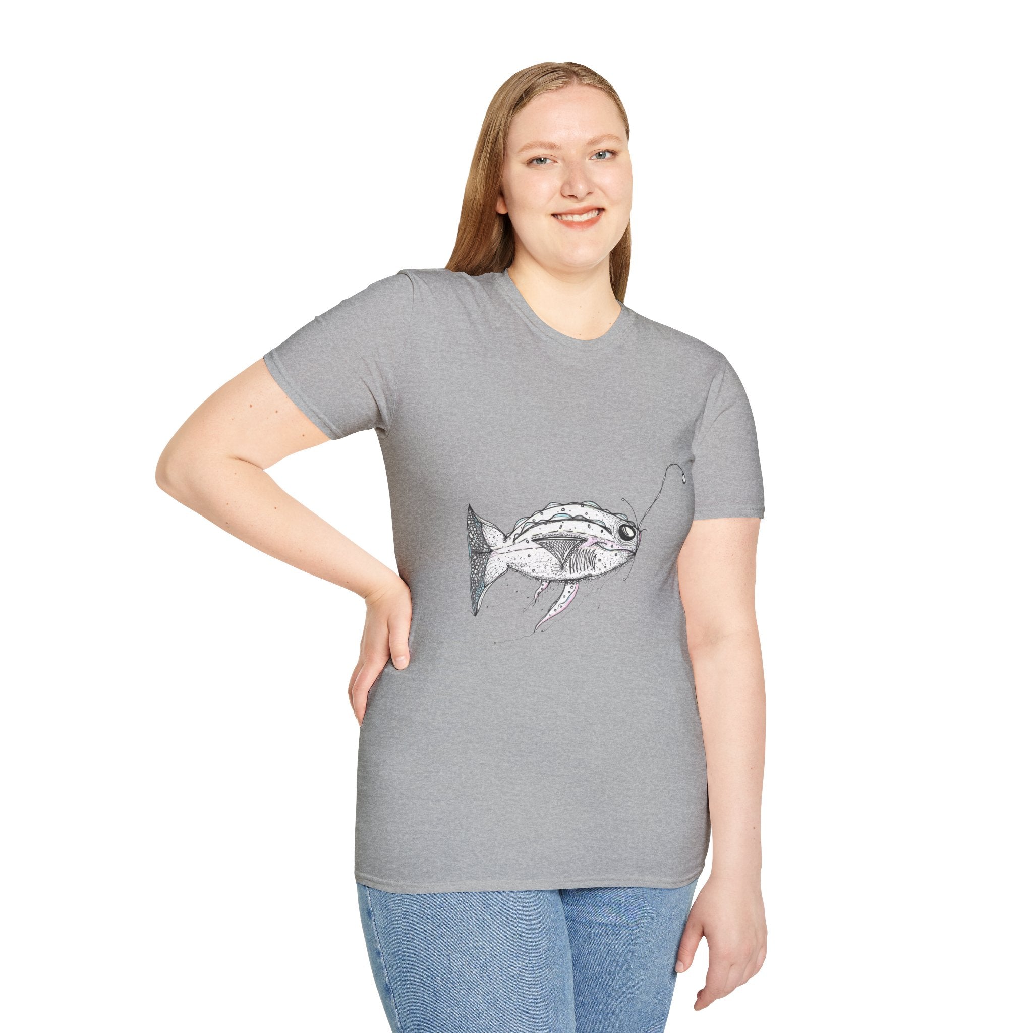 Fishing Adventure by Feral Wife - Unisex Softstyle T-Shirt