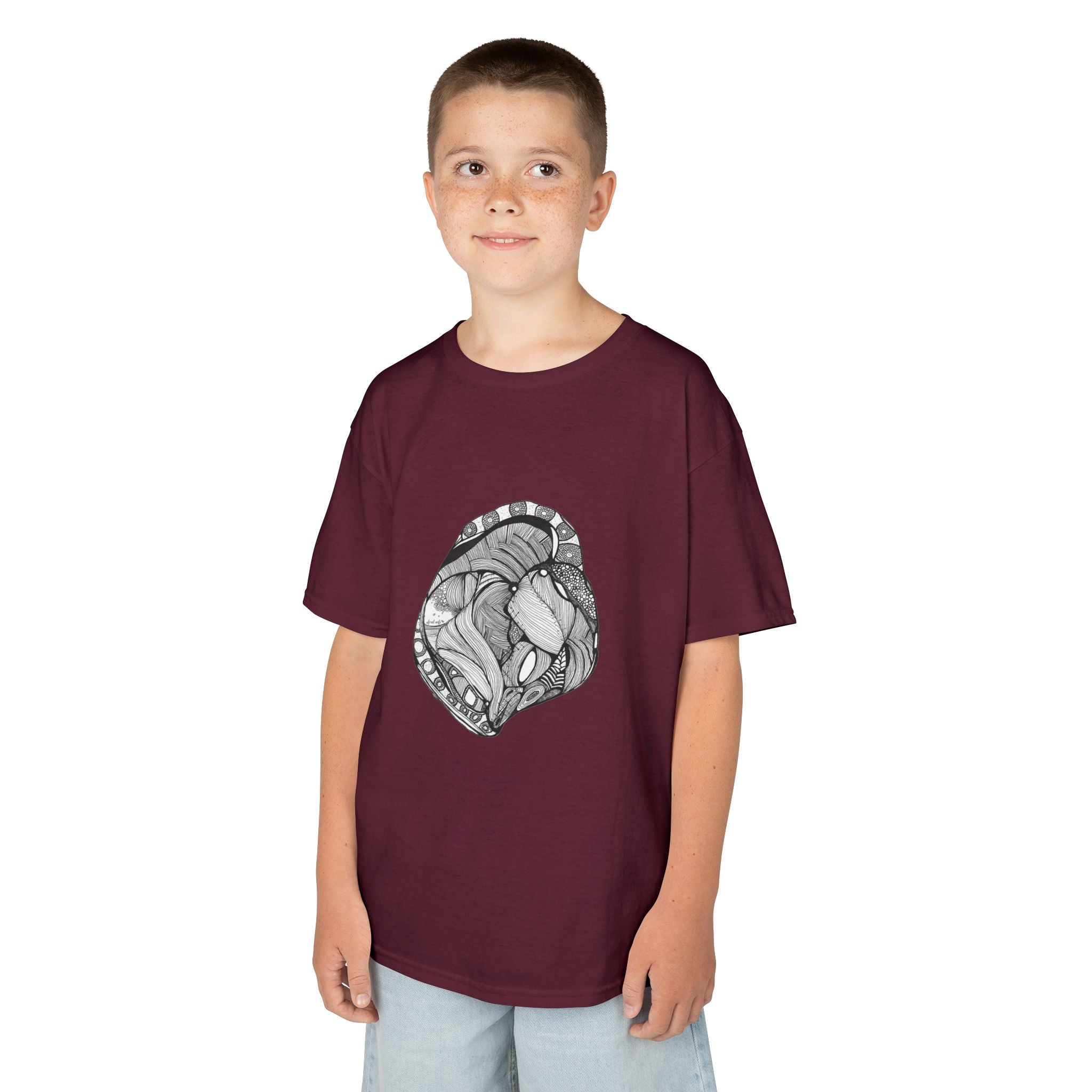 Heart by Feral Wife – Youth Semi-Fitted Style T-Shirt