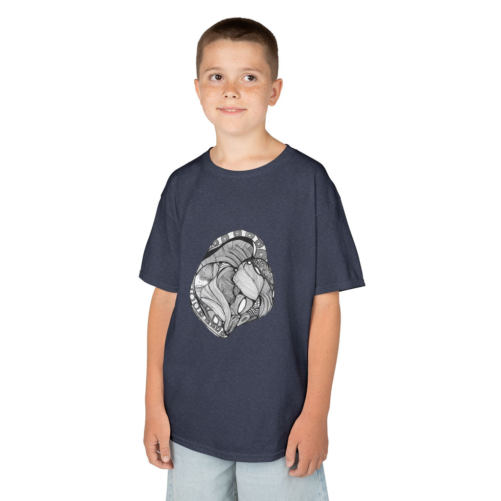 Heart by Feral Wife – Youth Semi-Fitted Style T-Shirt