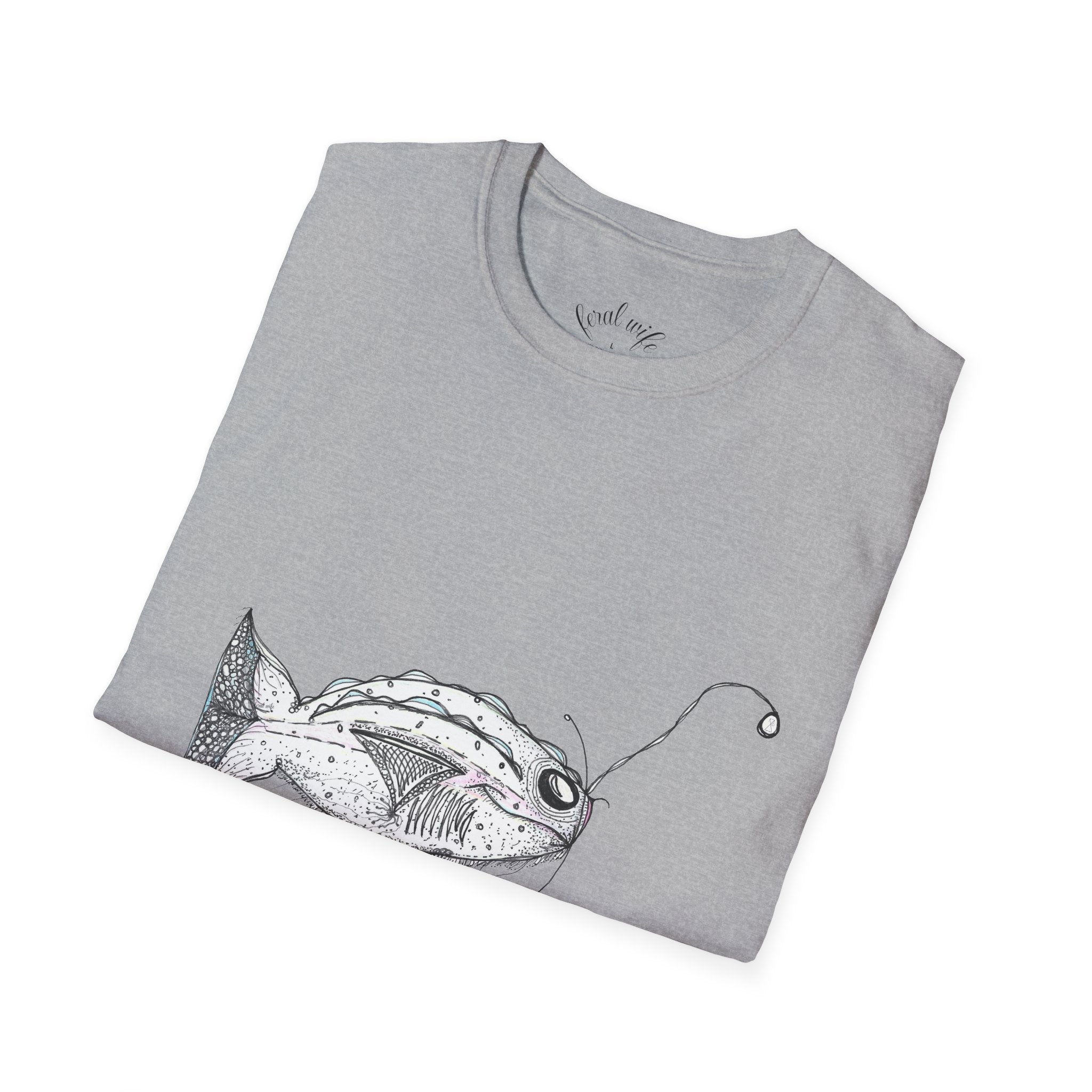 Fishing Adventure by Feral Wife - Unisex Softstyle T-Shirt