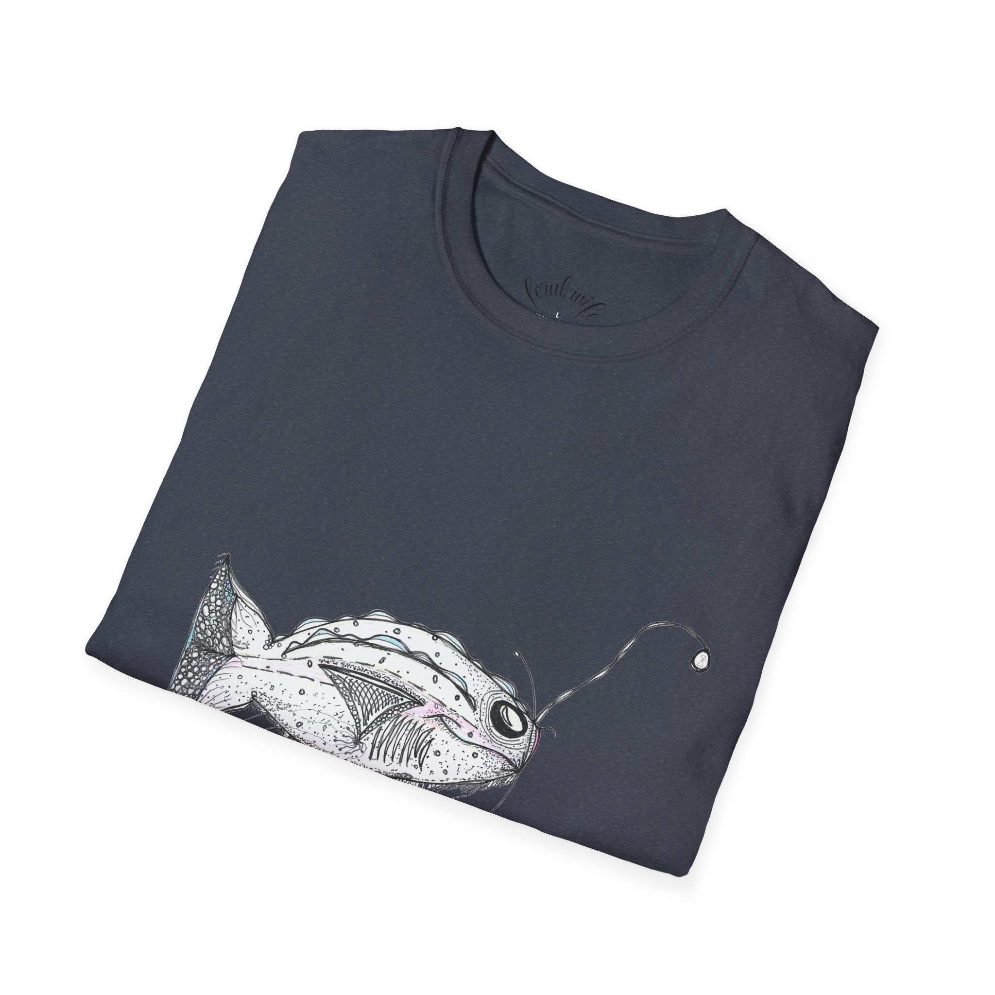 Fishing Adventure by Feral Wife - Unisex Softstyle T-Shirt