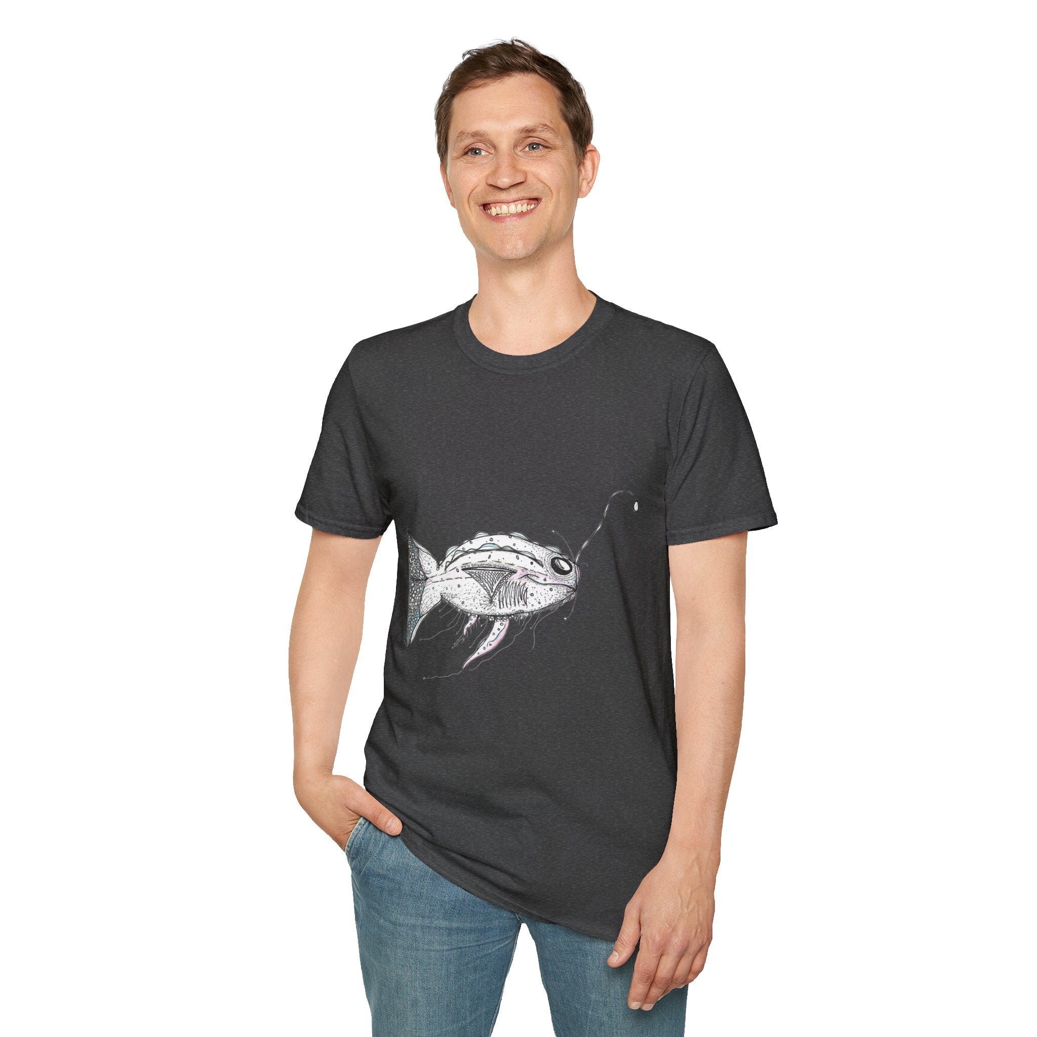 Fishing Adventure by Feral Wife - Unisex Softstyle T-Shirt