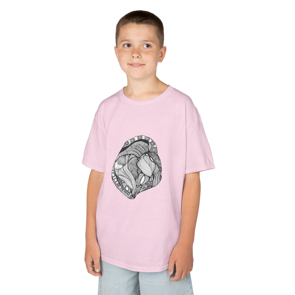 Heart by Feral Wife – Youth Semi-Fitted Style T-Shirt