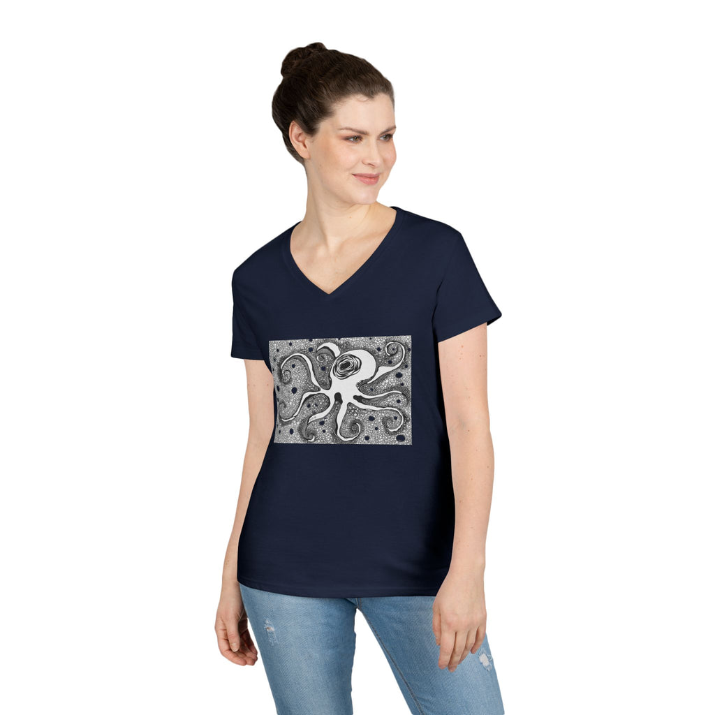 Octopus by Feral Wife - V-Neck T-Shirt