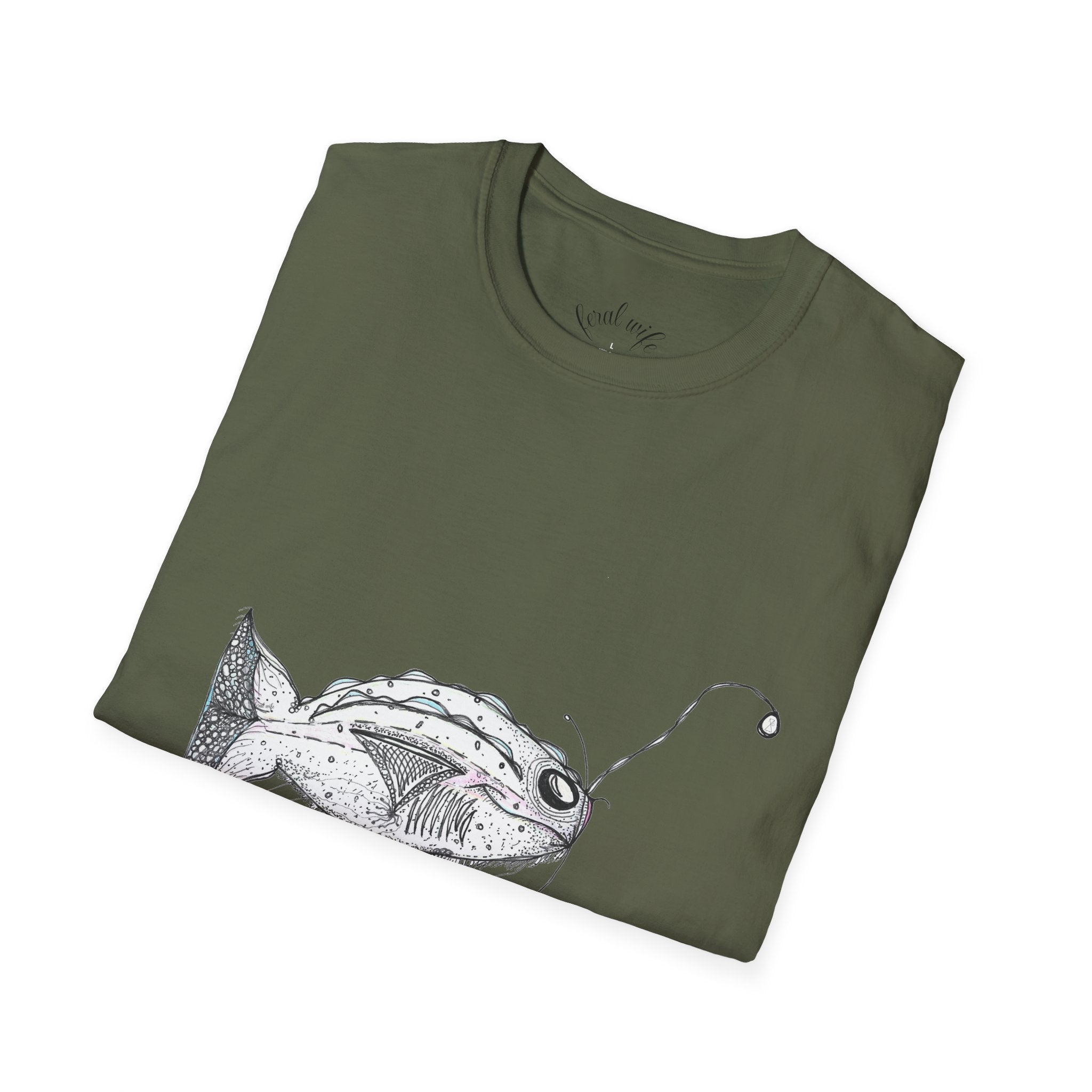 Fishing Adventure by Feral Wife - Unisex Softstyle T-Shirt
