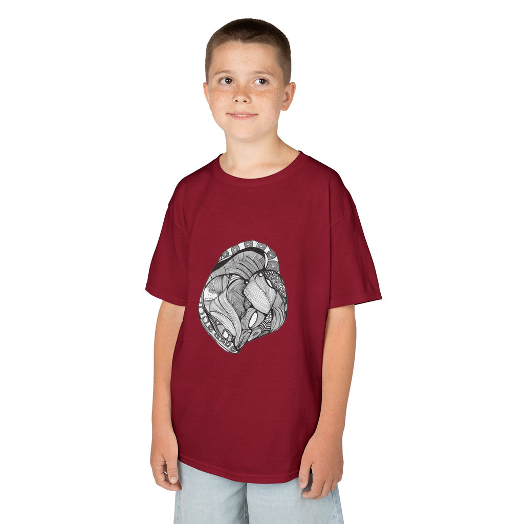 Heart by Feral Wife – Youth Semi-Fitted Style T-Shirt
