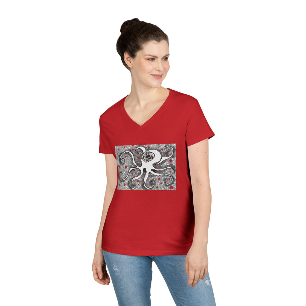 Octopus by Feral Wife - V-Neck T-Shirt