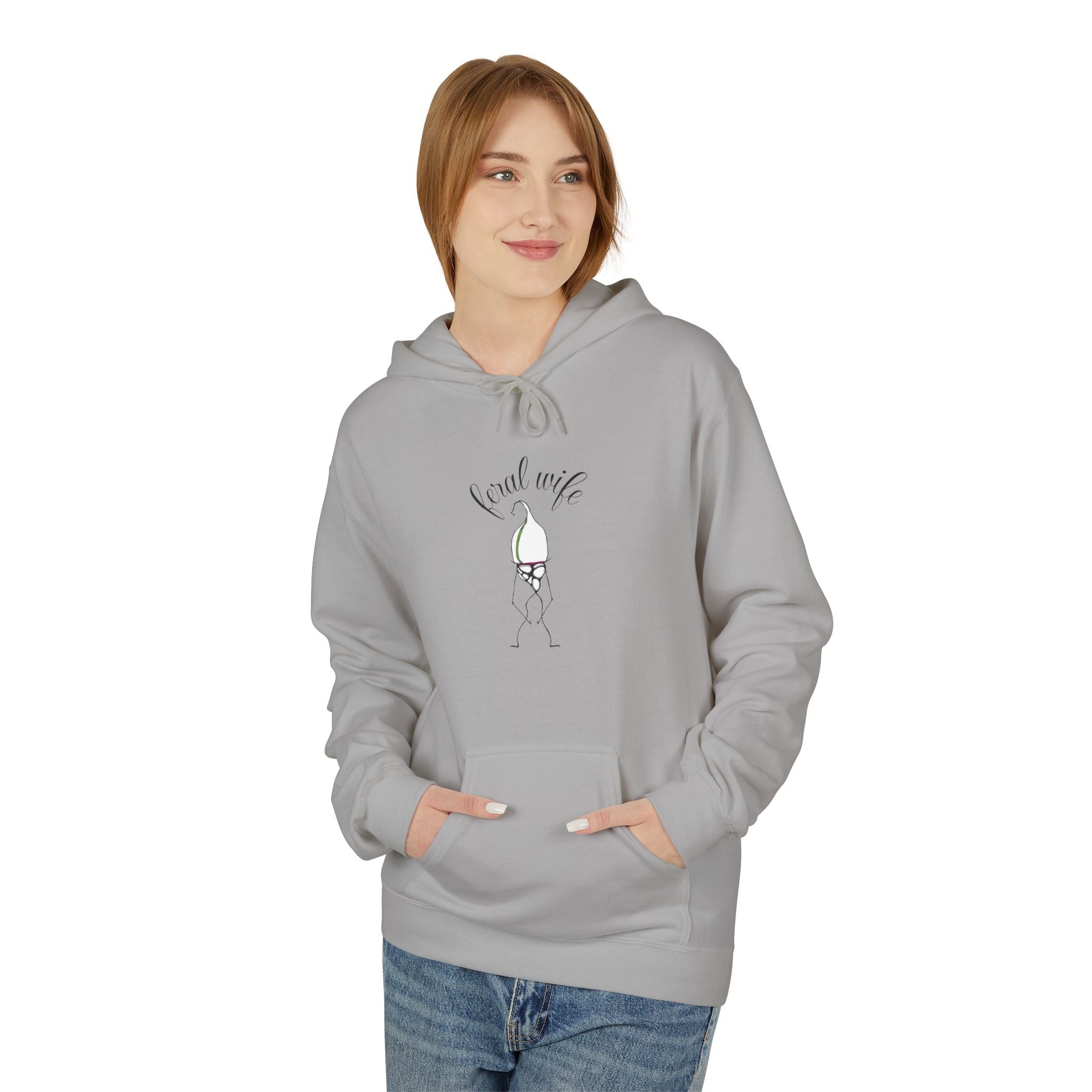 Stick Figure Fight Me Bro by Feral Wife - Classic Fit Hoodie