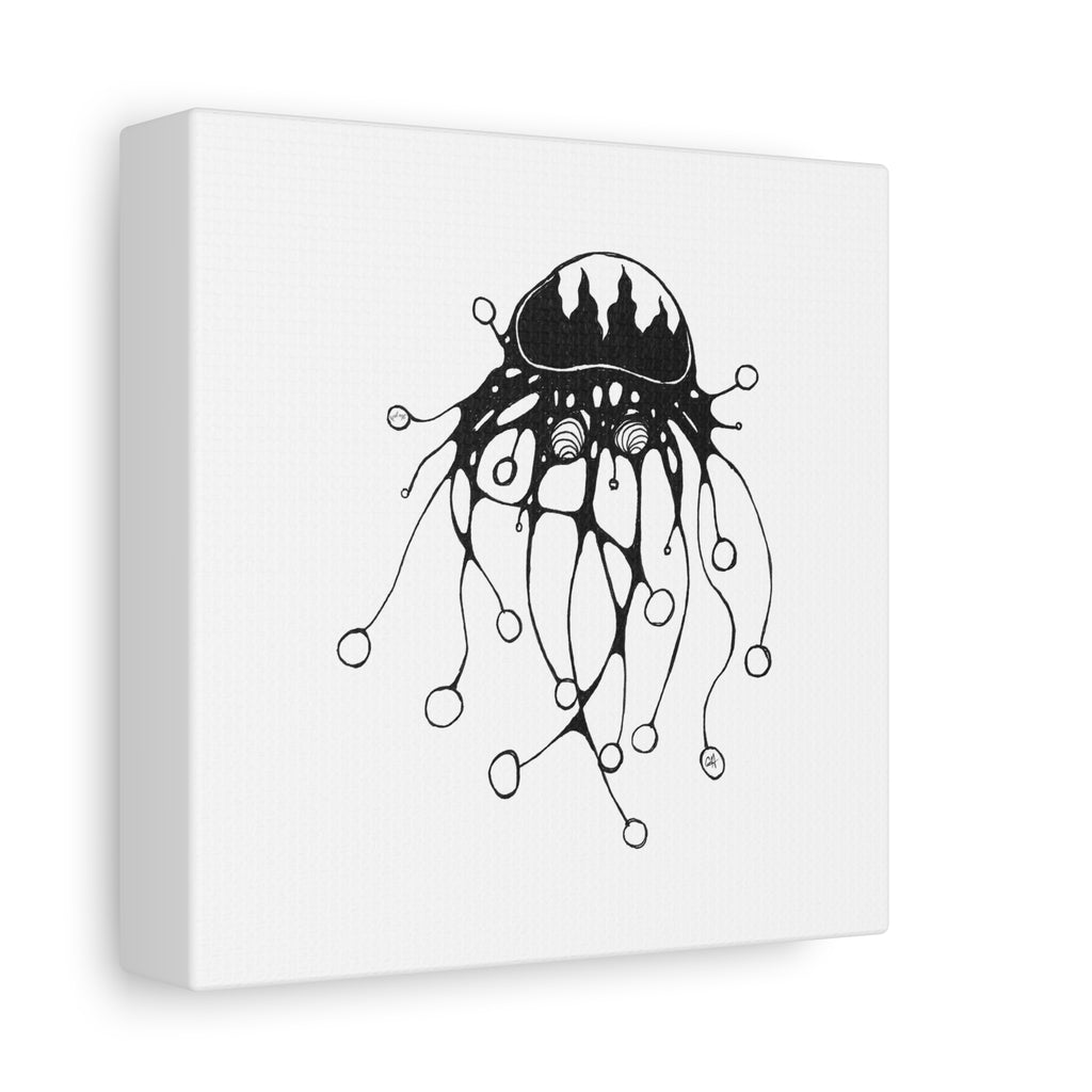 Abstract Black Jellyfish by Feral Wife — Minimal Ocean Wall Art