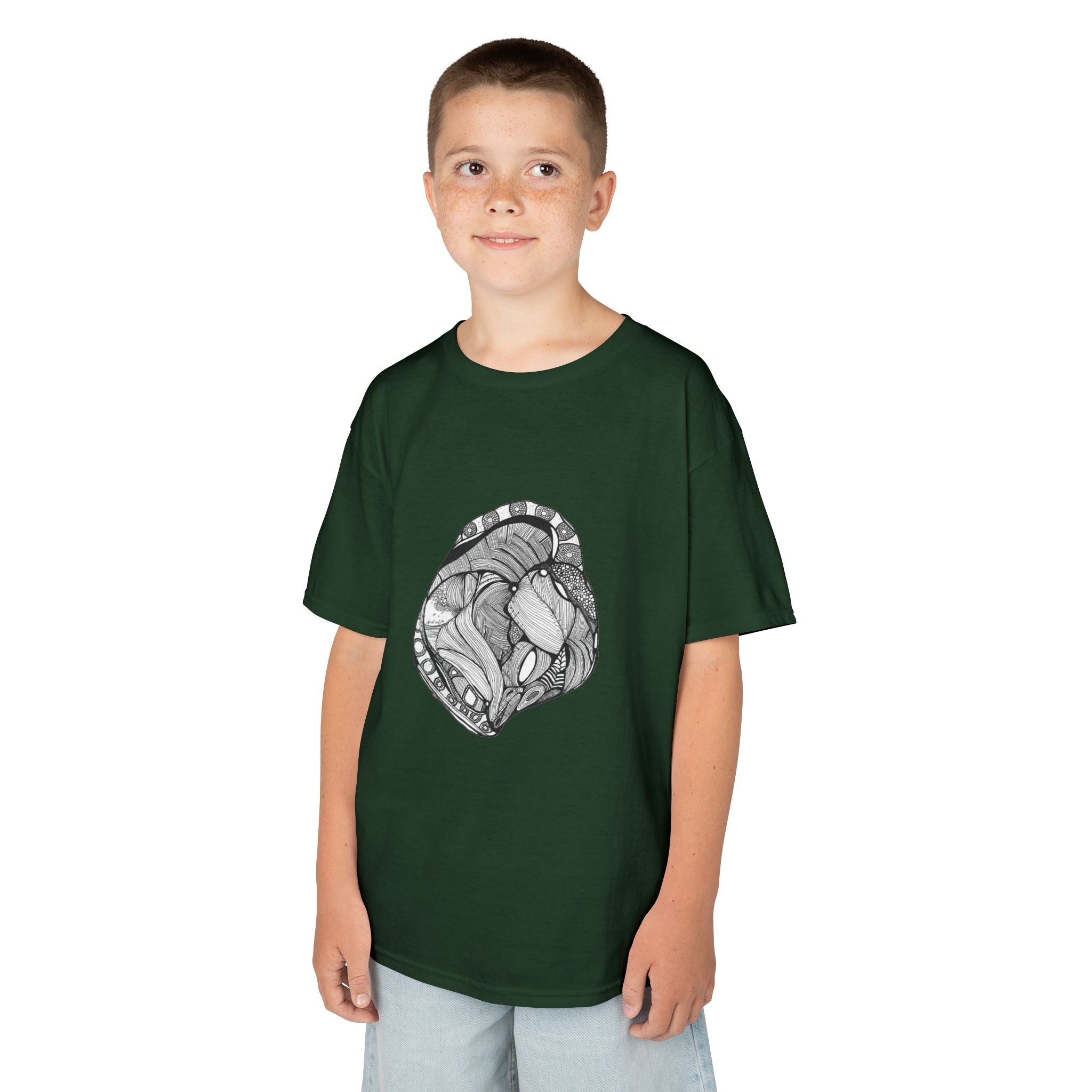 Heart by Feral Wife – Youth Semi-Fitted Style T-Shirt