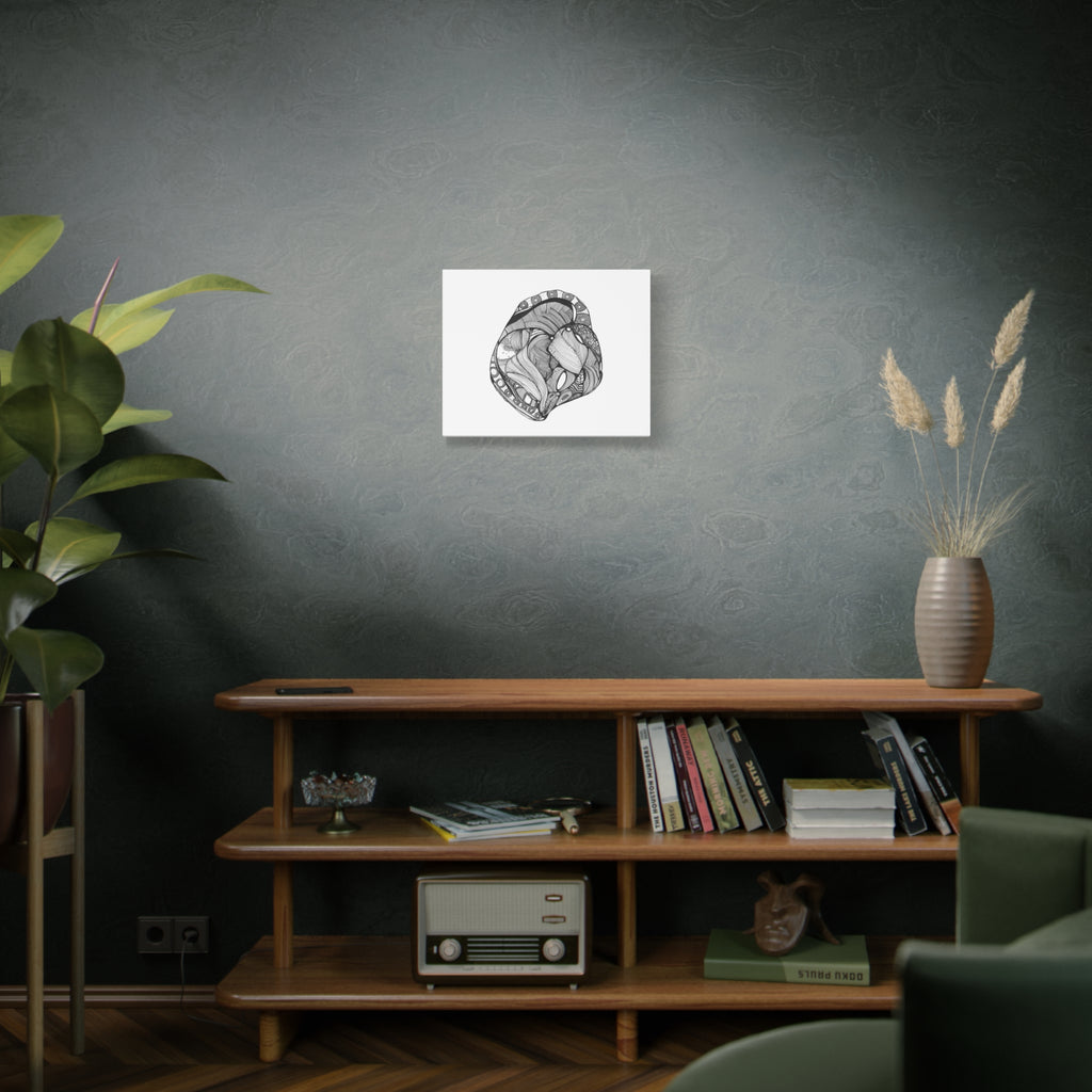 Heart by Feral Wife - Stretched Canvas Wall Art