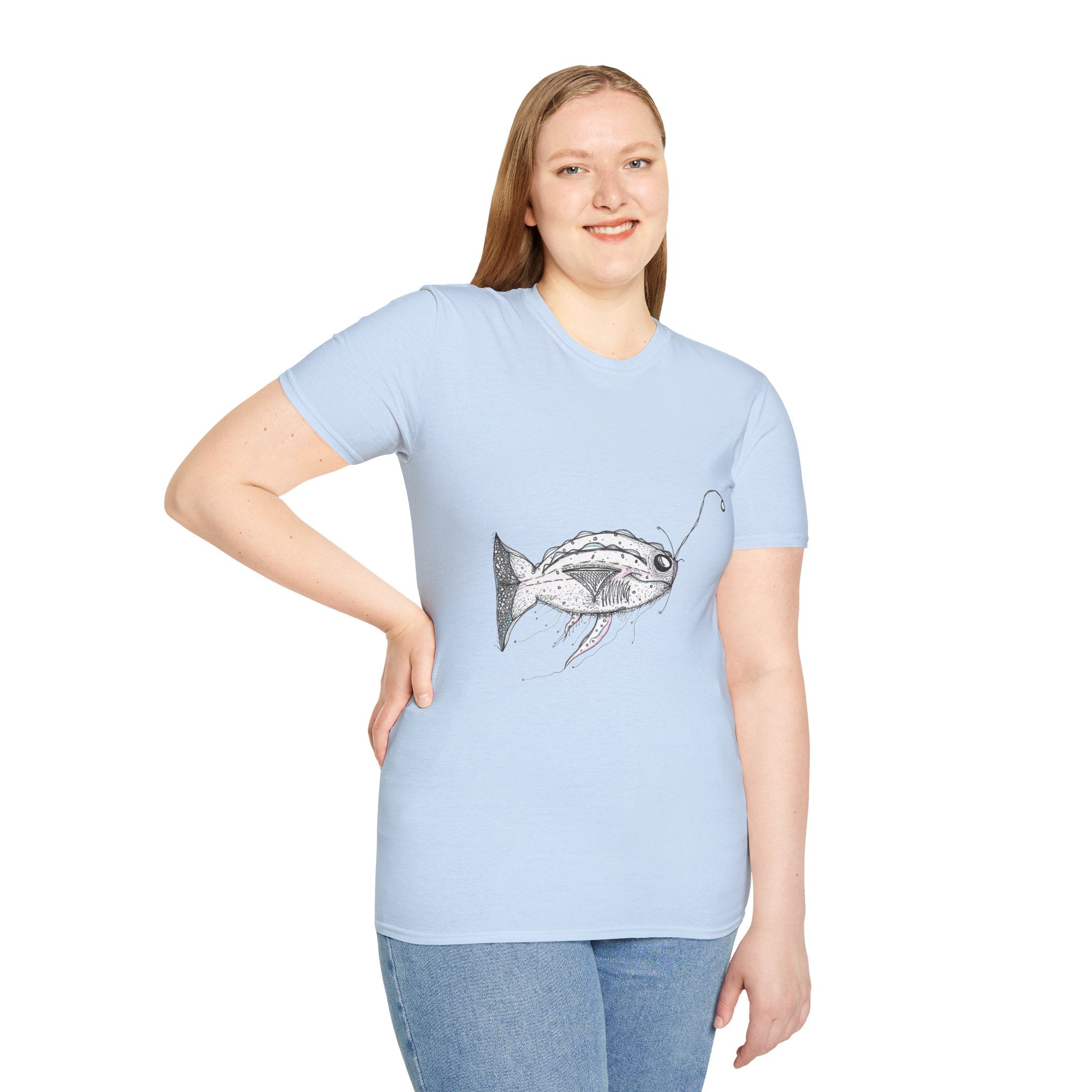 Fishing Adventure by Feral Wife - Unisex Softstyle T-Shirt