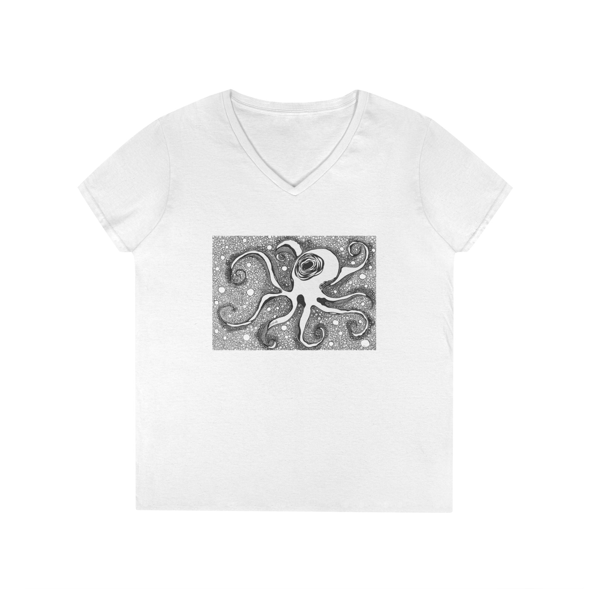 Octopus by Feral Wife - V-Neck T-Shirt