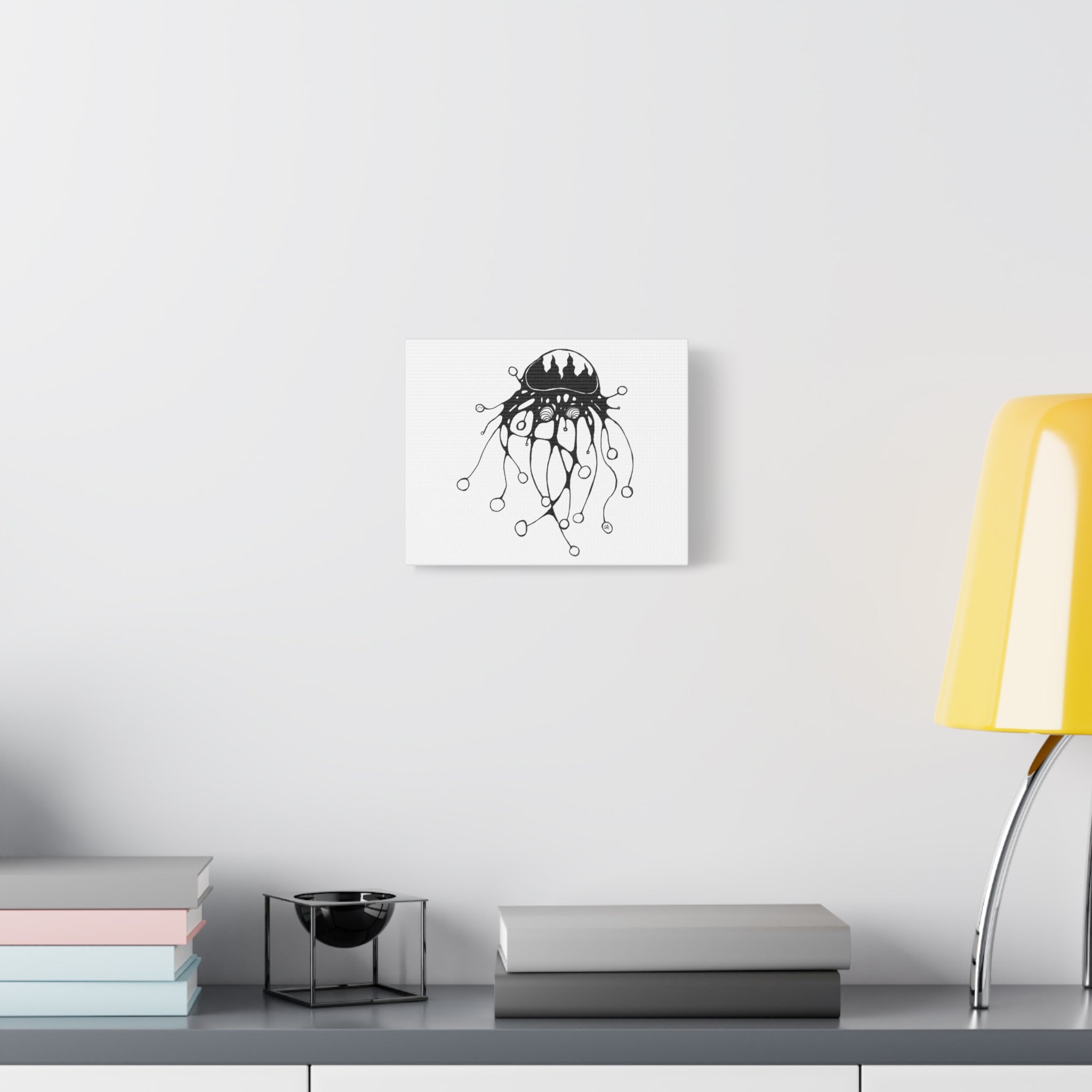 Abstract Black Jellyfish by Feral Wife — Minimal Ocean Wall Art