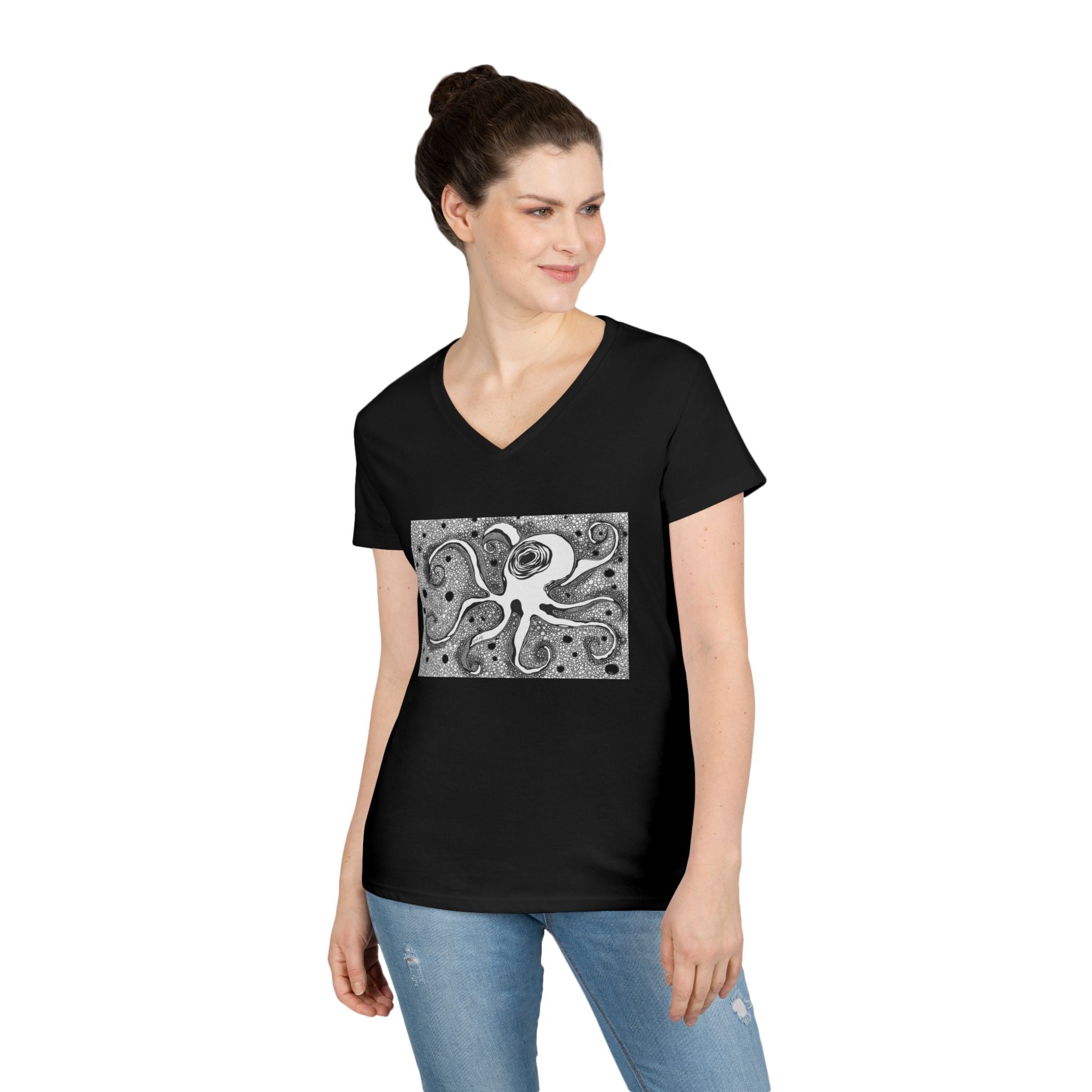 Octopus by Feral Wife - V-Neck T-Shirt