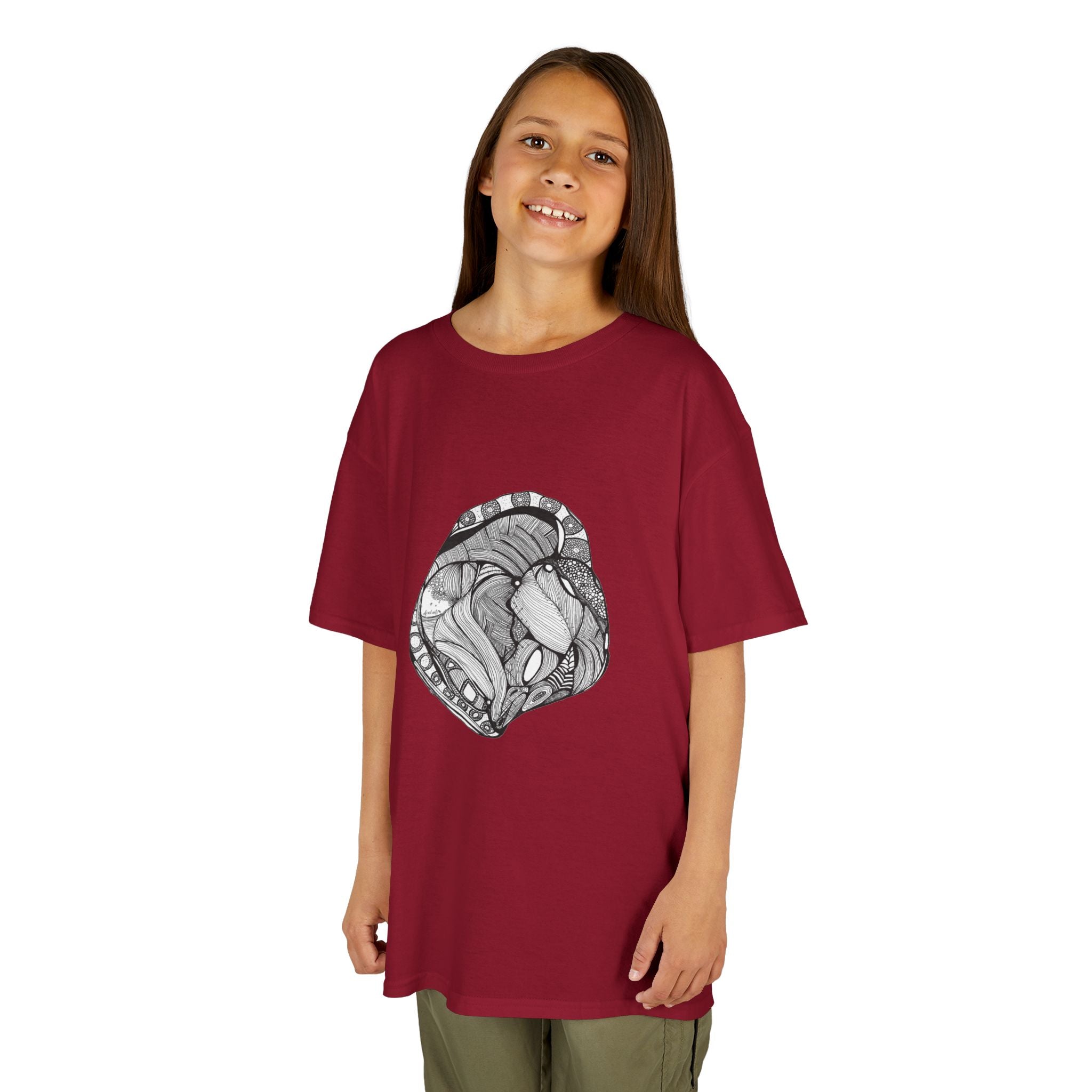 Heart by Feral Wife – Youth Semi-Fitted Style T-Shirt