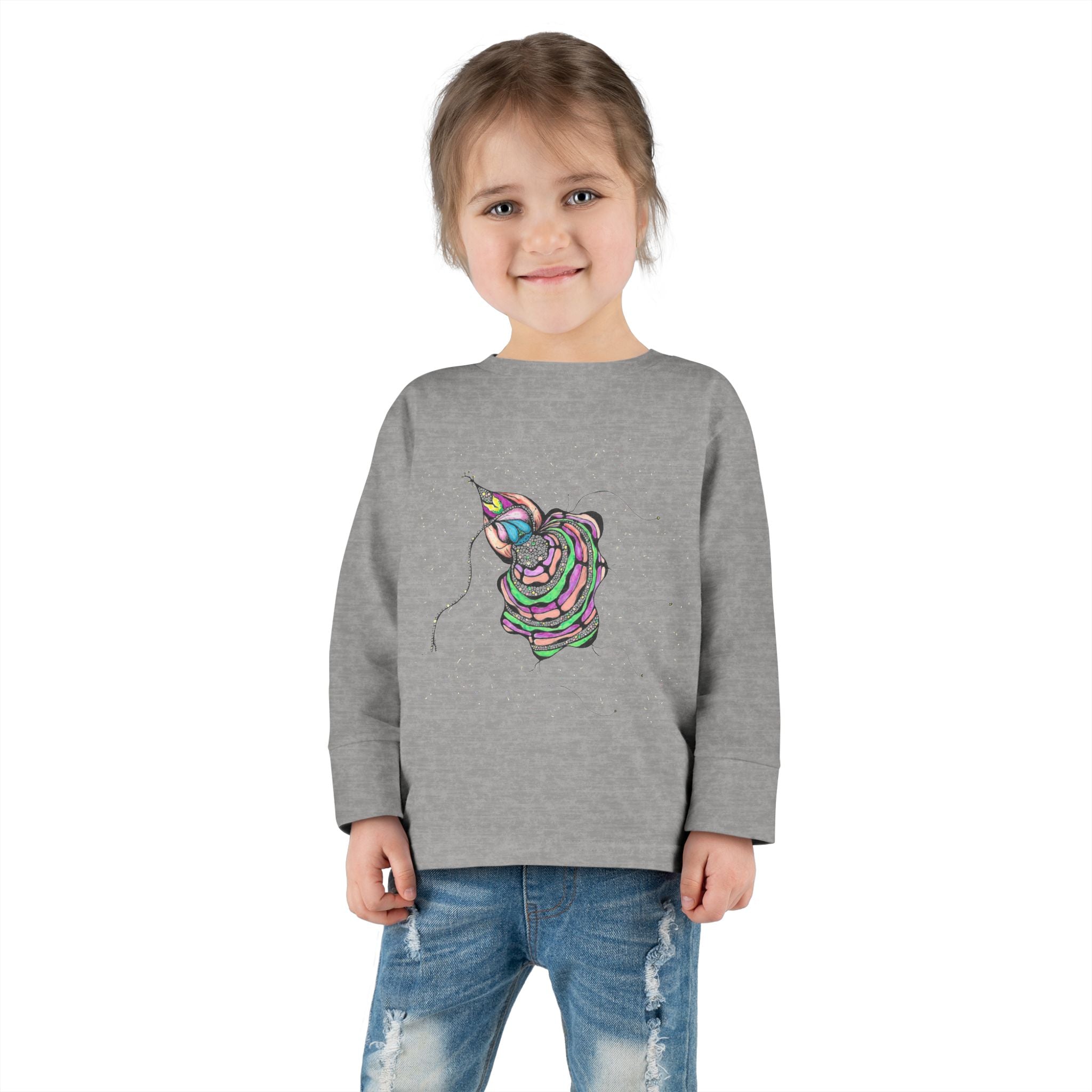 Sea Creature by Feral Wife - Colorful Toddler Long Sleeve Tee