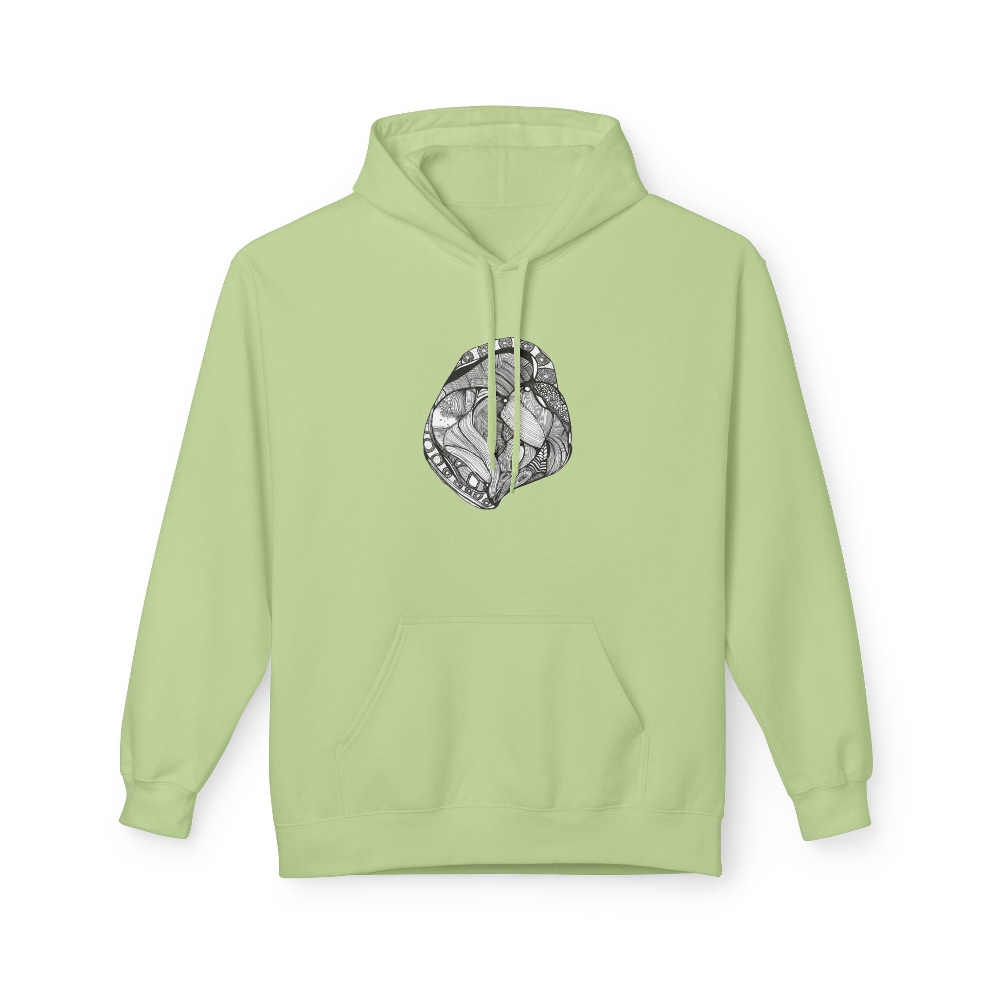 Heart by Feral Wife - Artistic Fleece Hoodie