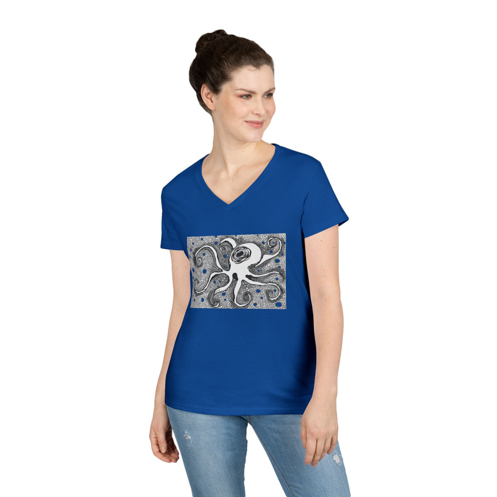 Octopus by Feral Wife - V-Neck T-Shirt