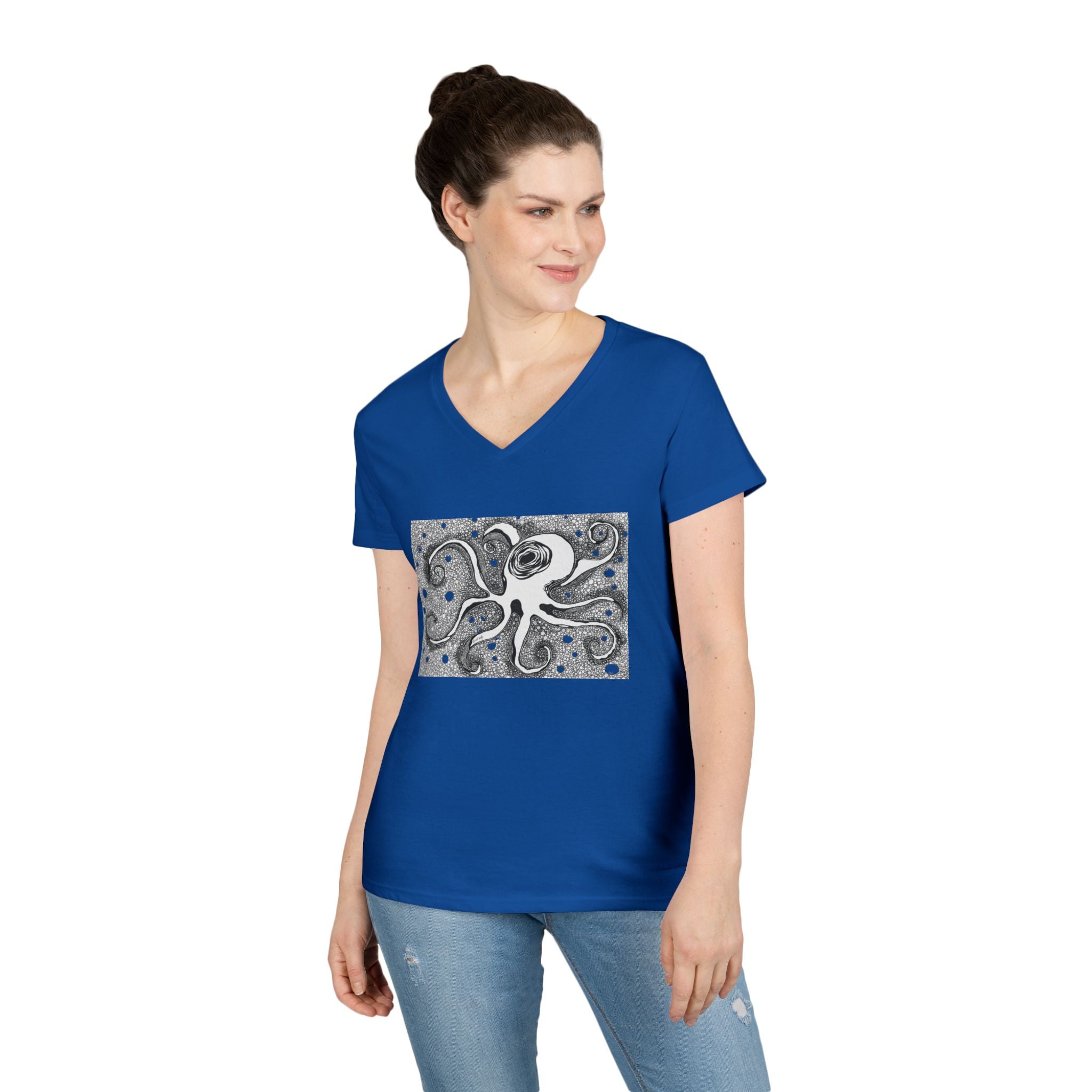 Octopus by Feral Wife - V-Neck T-Shirt