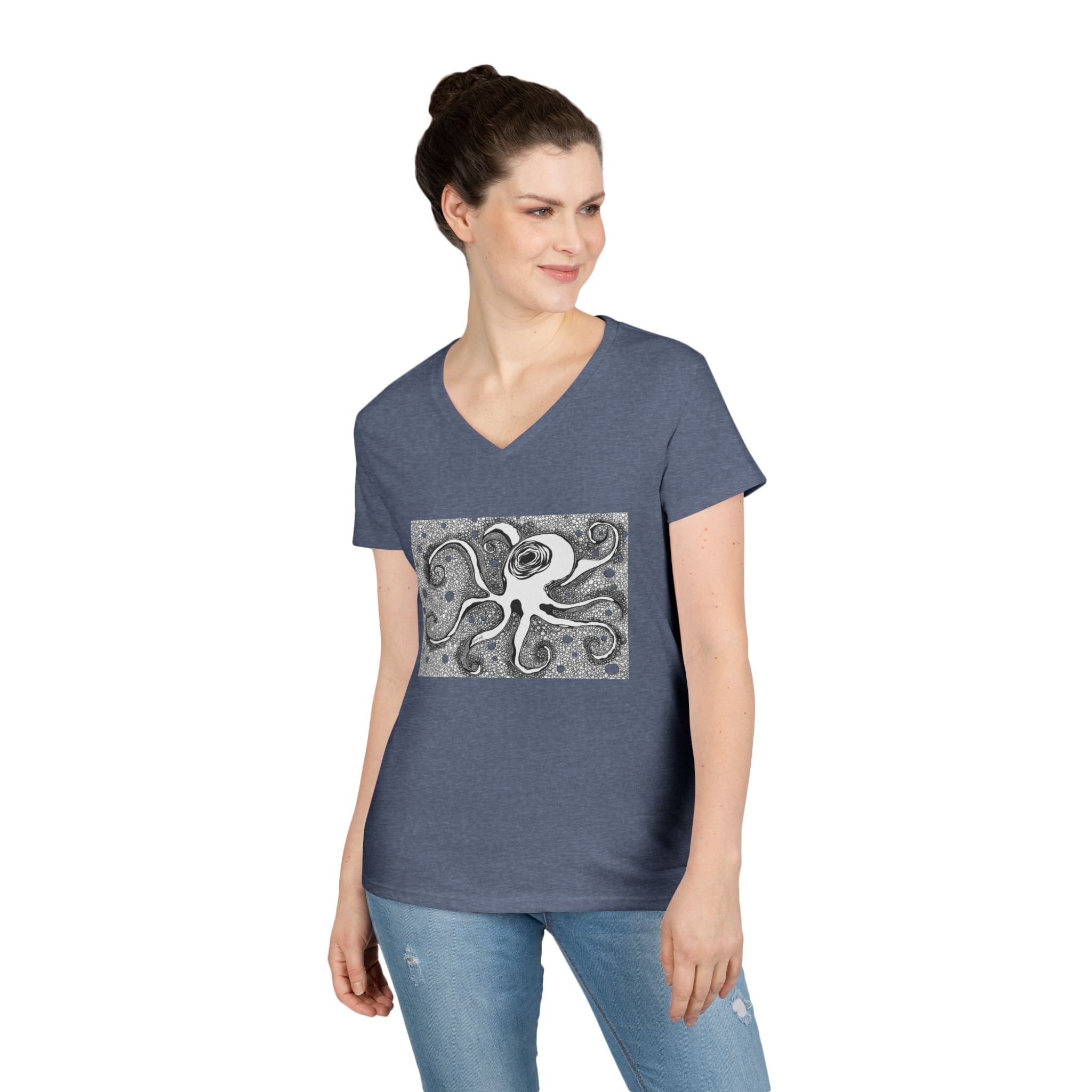 Octopus by Feral Wife - V-Neck T-Shirt