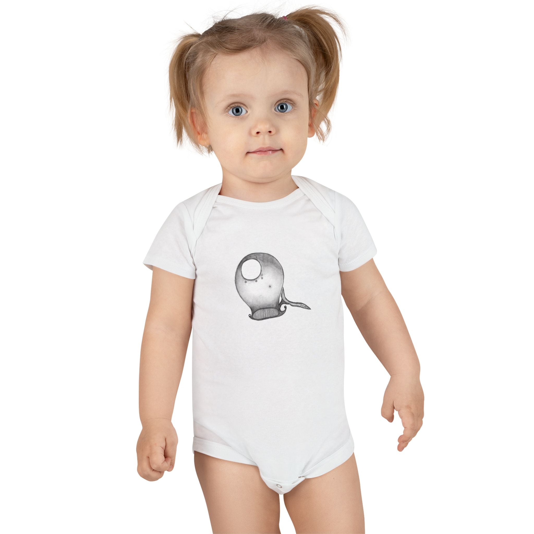 Whale by Feral Wife - Baby Onesie
