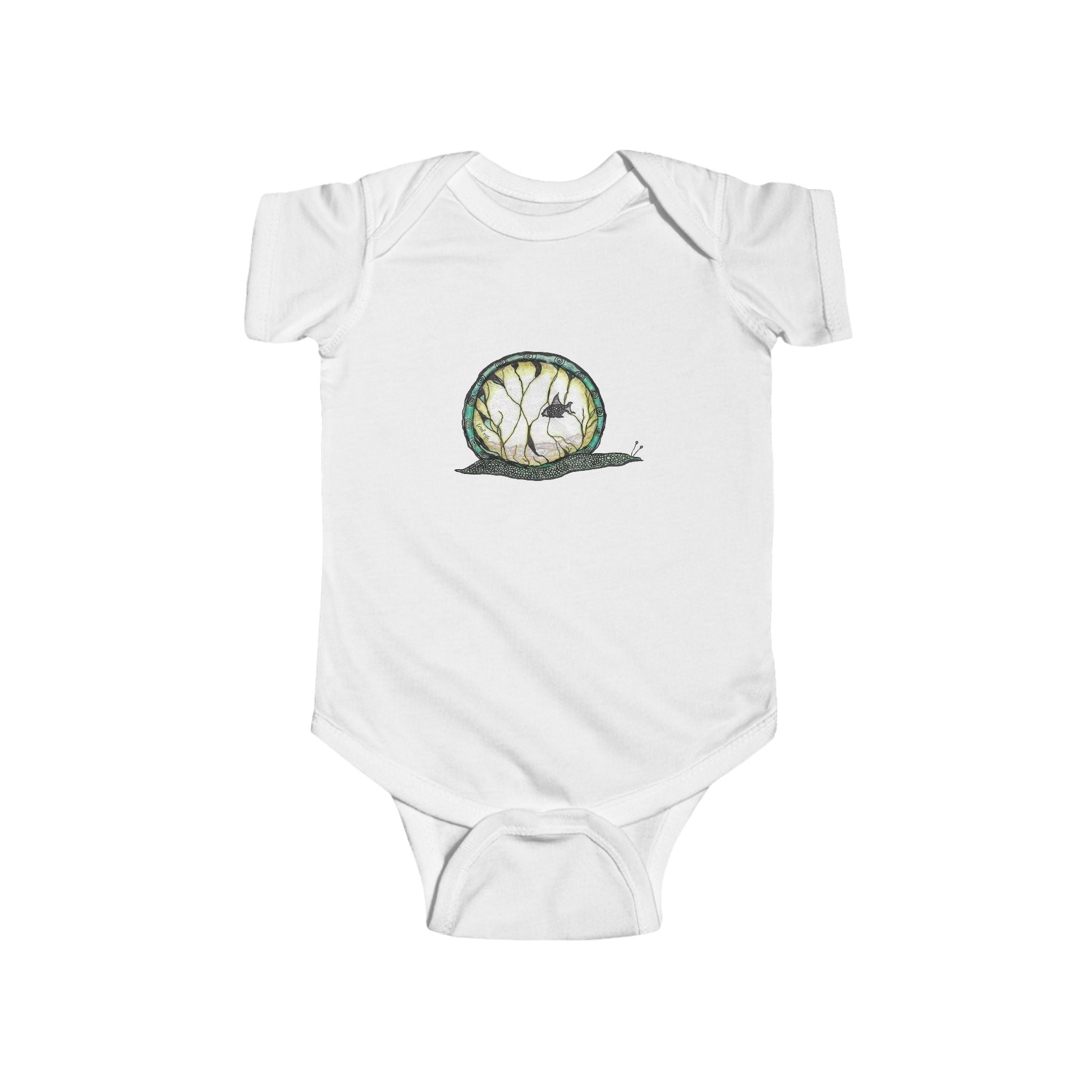 Snailquarium by Feral Wife - Baby Onesie