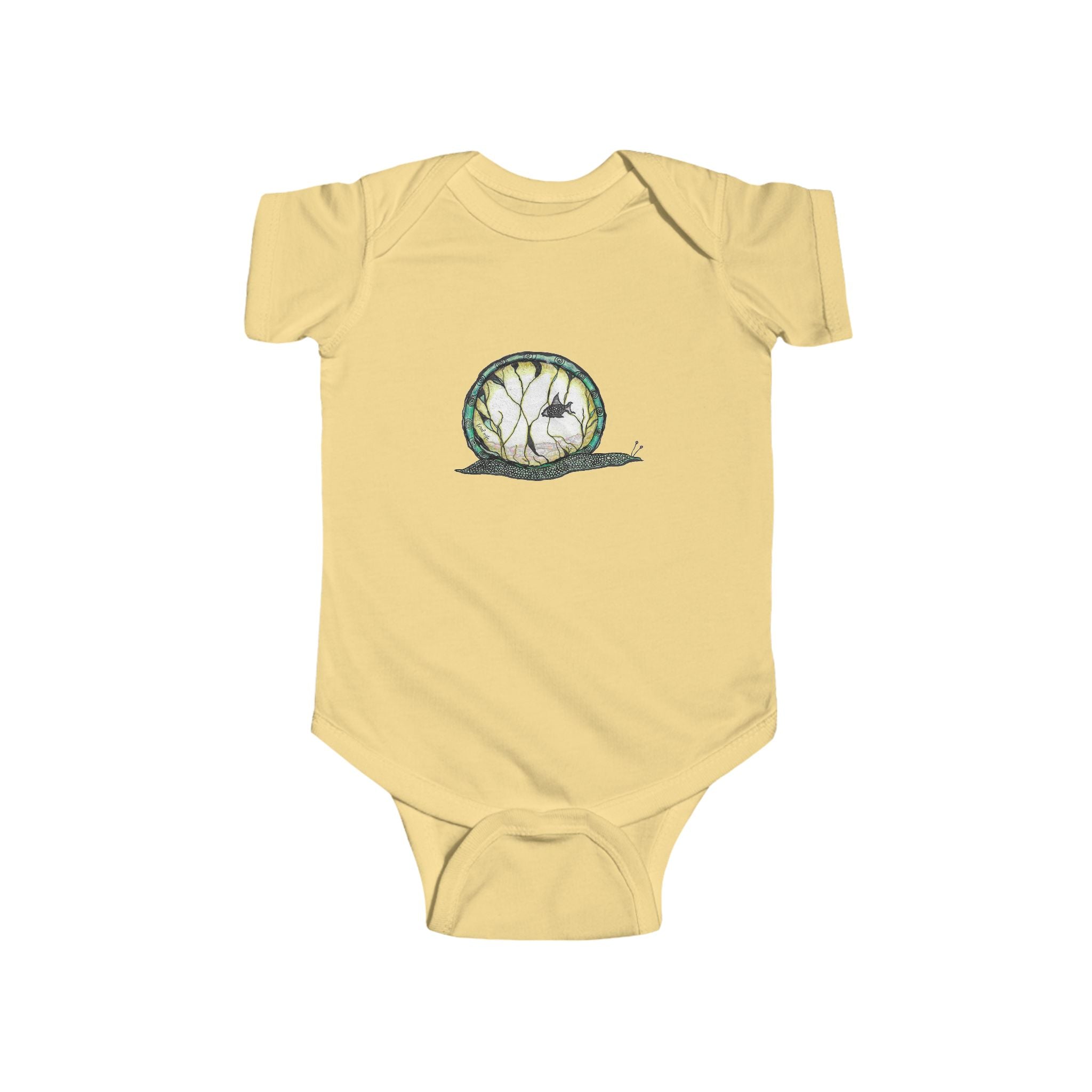 Snailquarium by Feral Wife - Baby Onesie