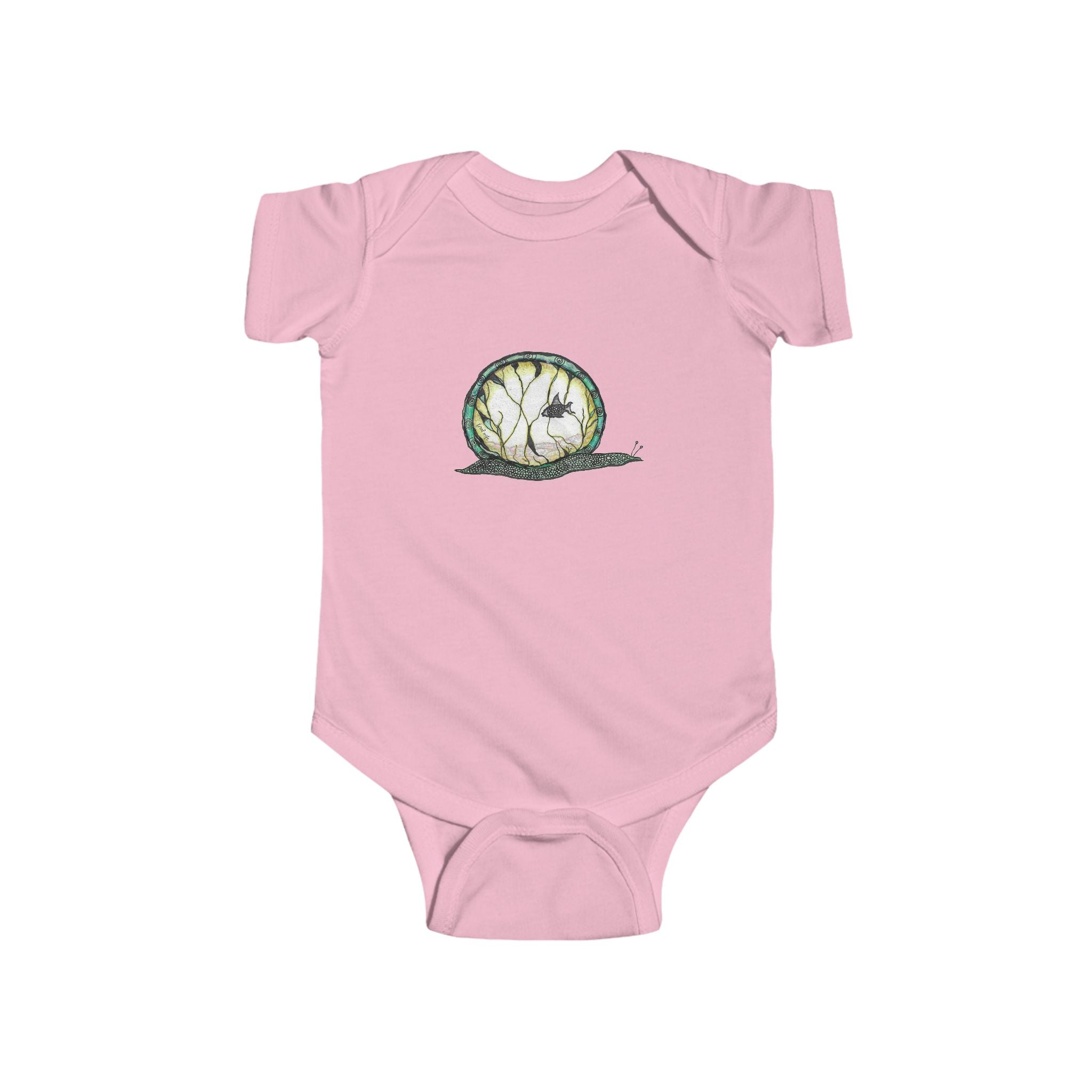 Snailquarium by Feral Wife - Baby Onesie