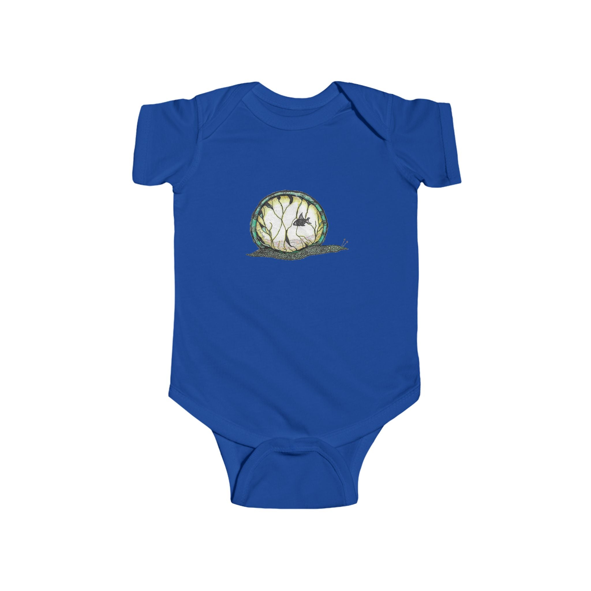 Snailquarium by Feral Wife - Baby Onesie