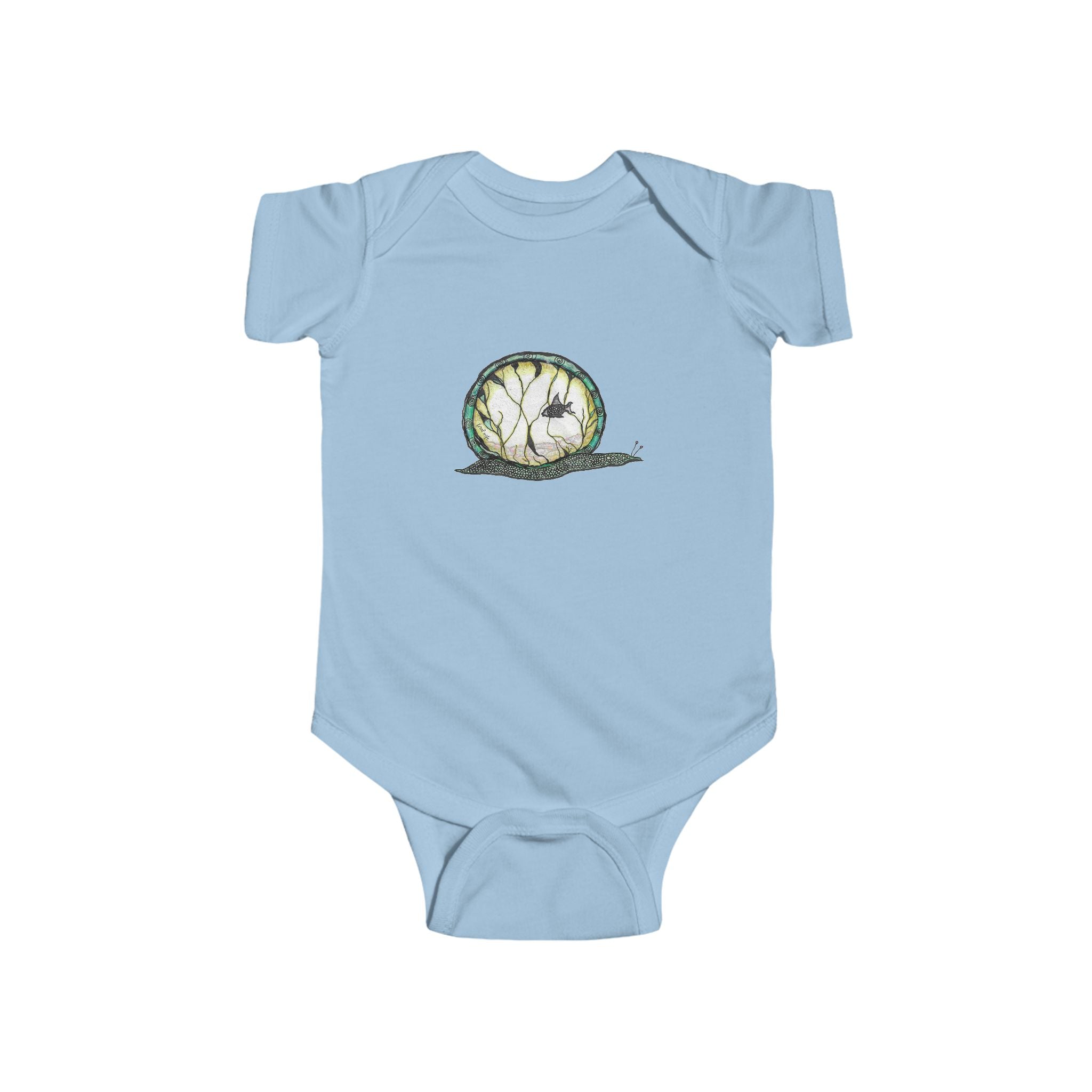 Snailquarium by Feral Wife - Baby Onesie
