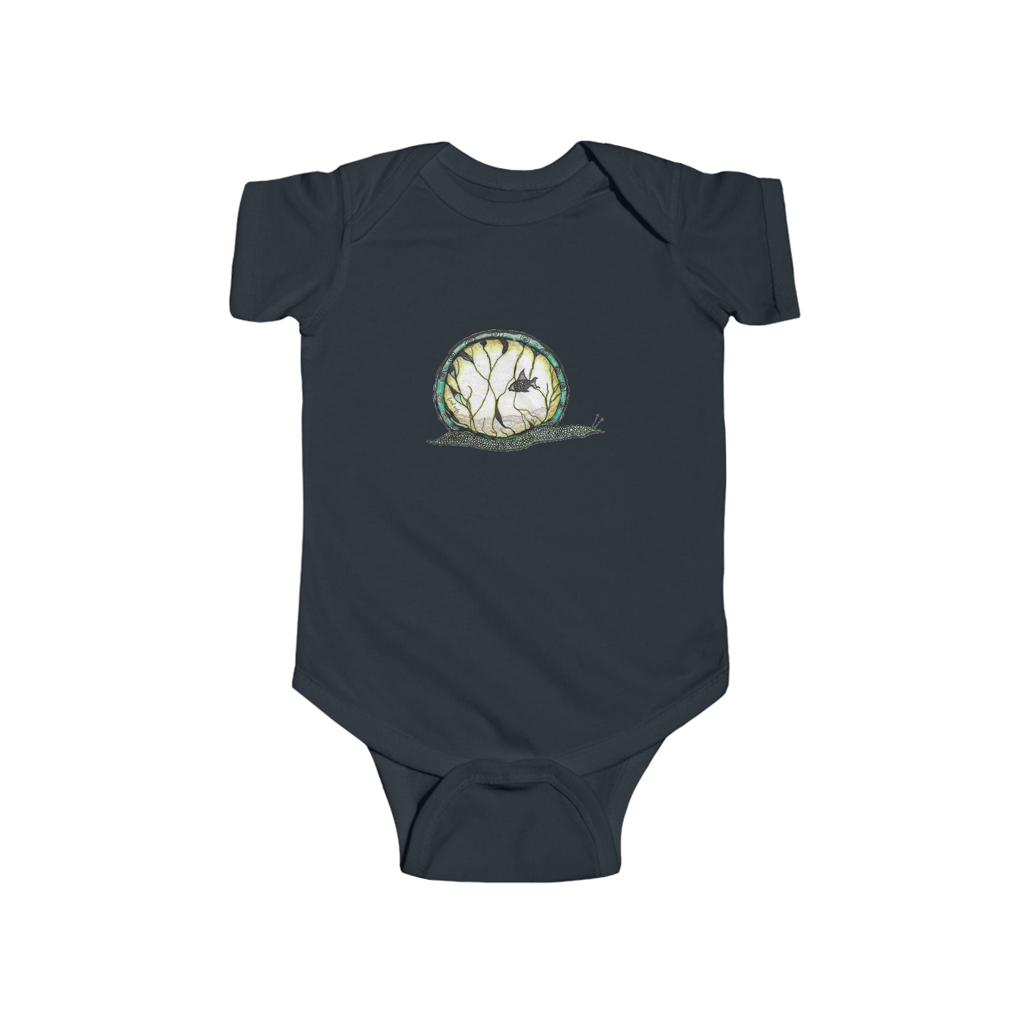 Snailquarium by Feral Wife - Baby Onesie