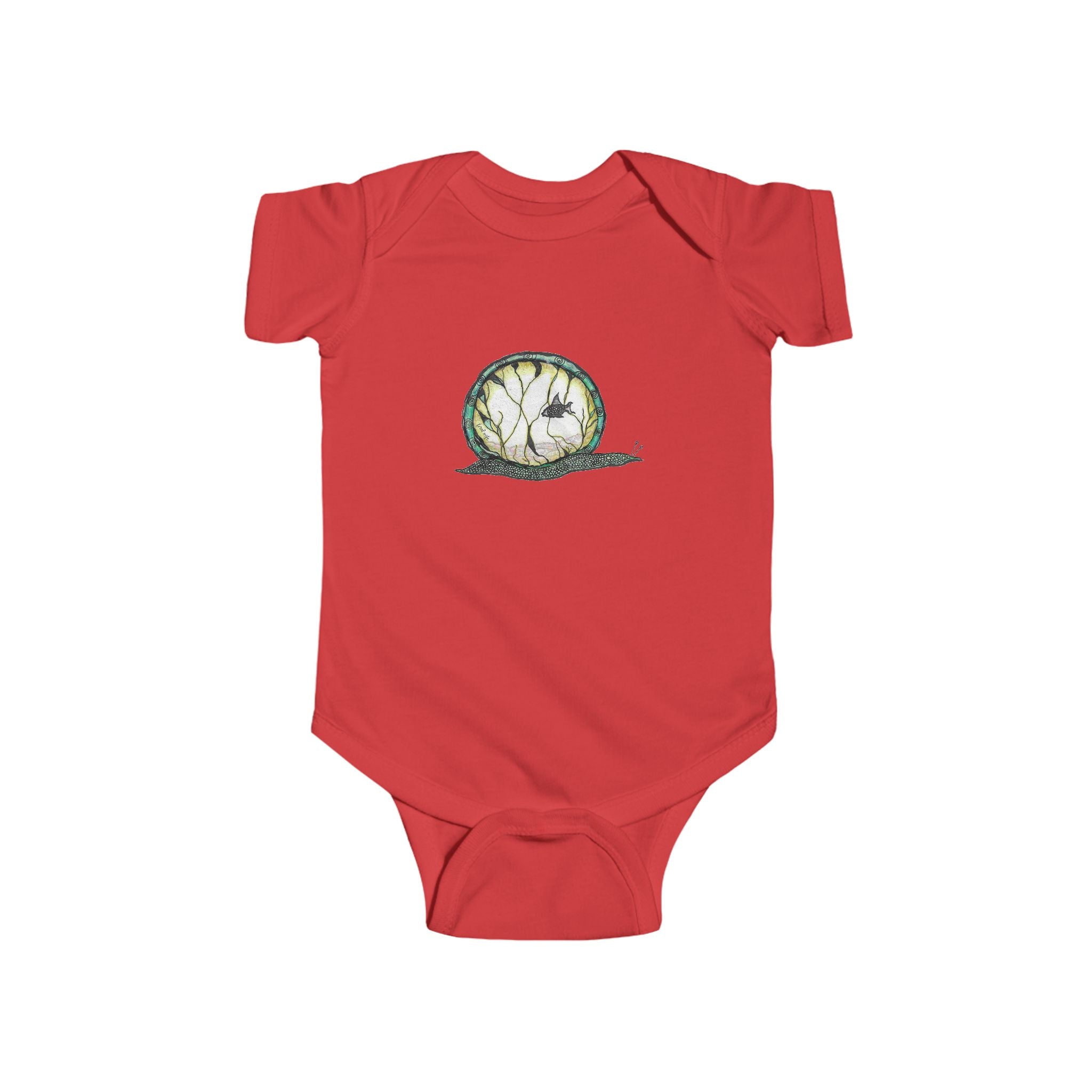 Snailquarium by Feral Wife - Baby Onesie