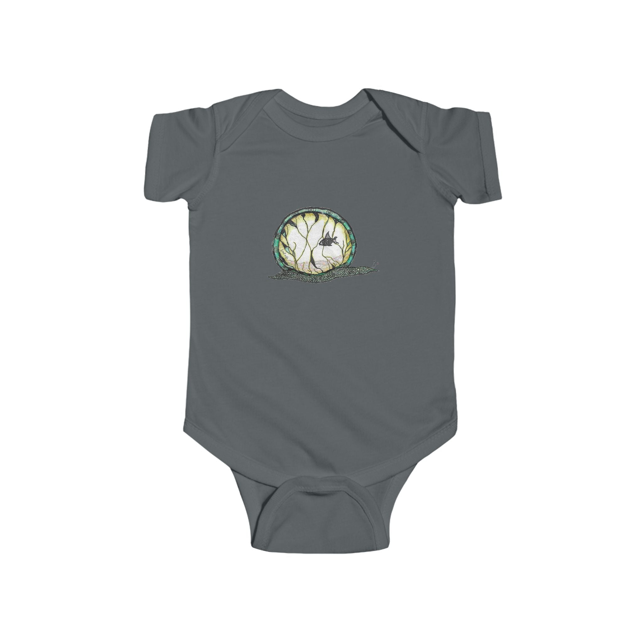 Snailquarium by Feral Wife - Baby Onesie