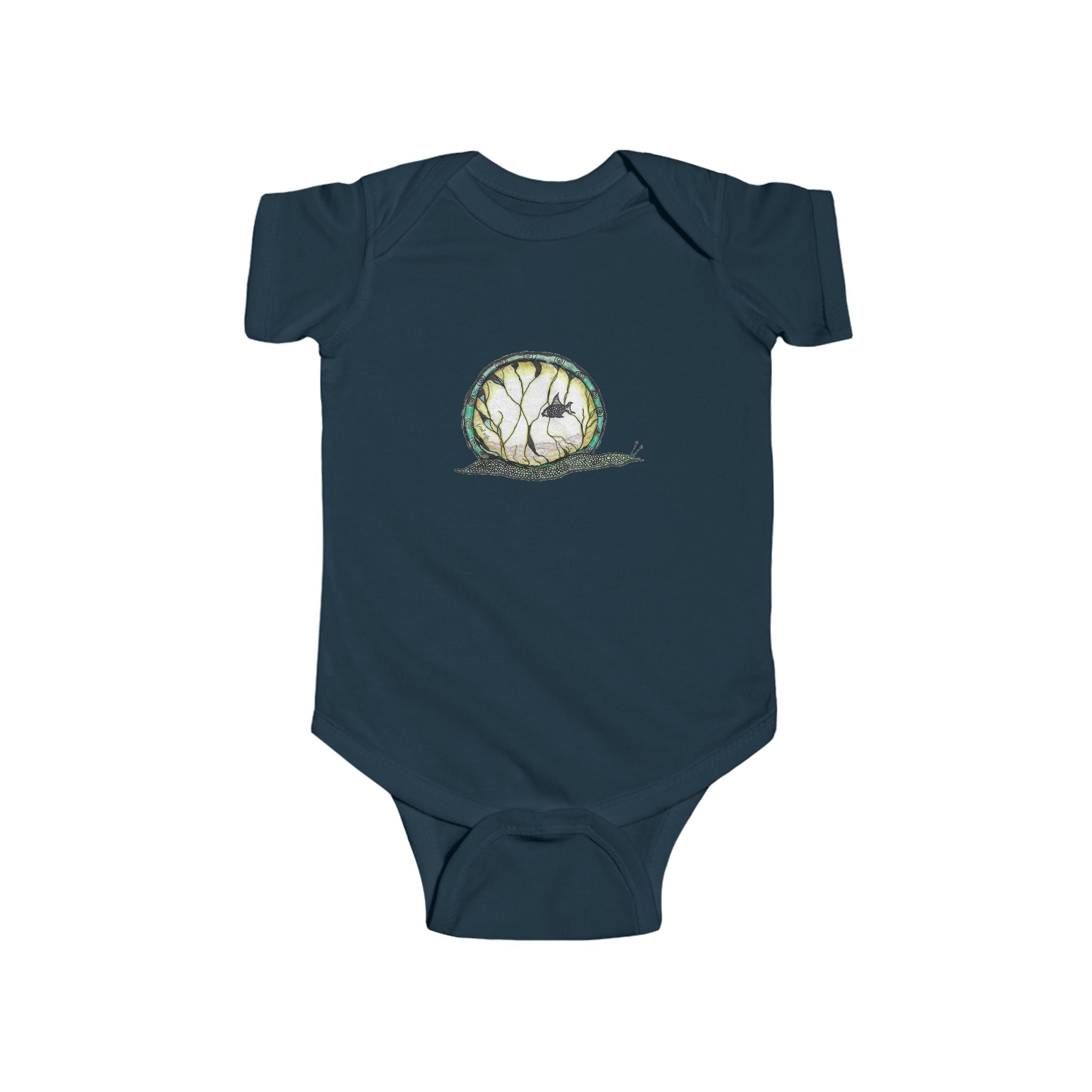 Snailquarium by Feral Wife - Baby Onesie