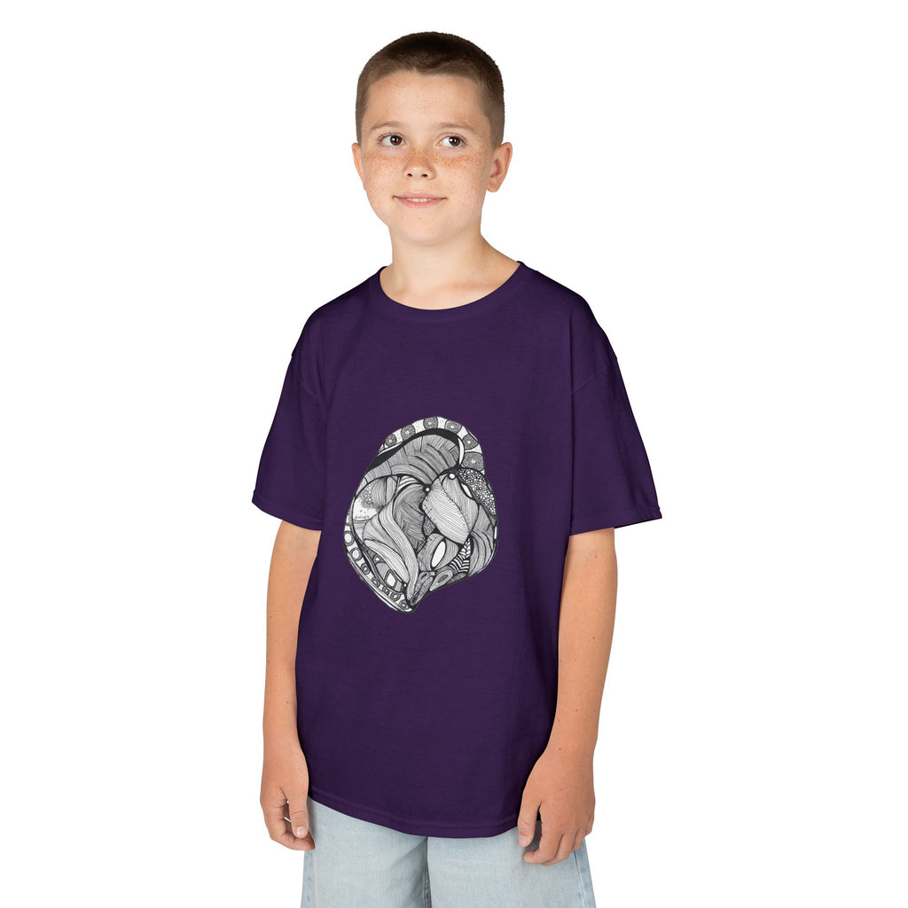 Heart by Feral Wife – Youth Semi-Fitted Style T-Shirt