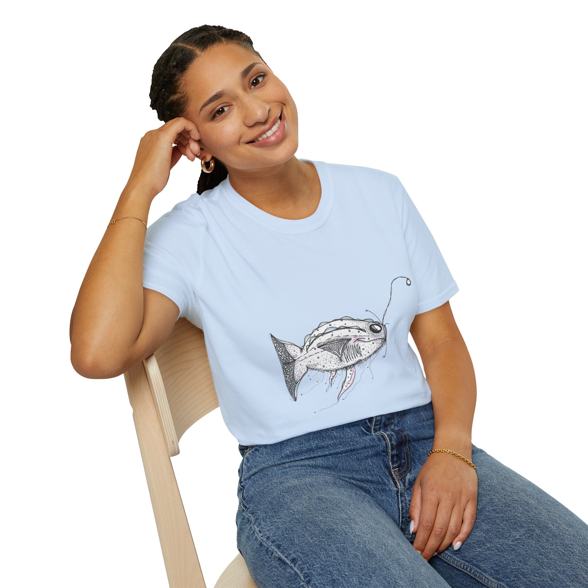 Fishing Adventure by Feral Wife - Unisex Softstyle T-Shirt