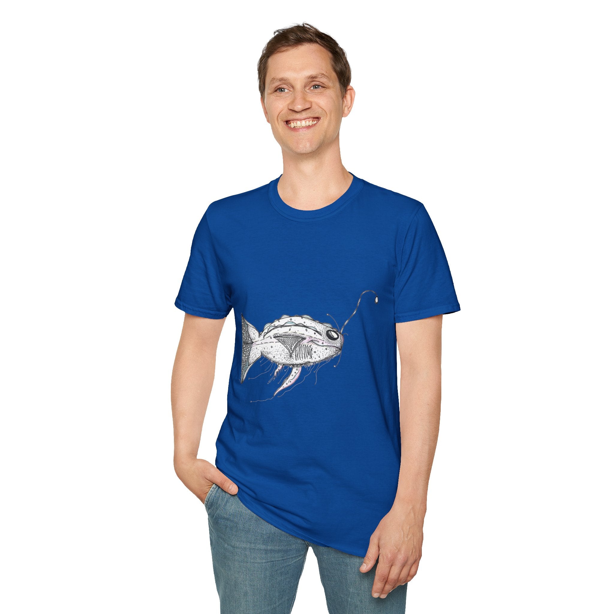 Fishing Adventure by Feral Wife - Unisex Softstyle T-Shirt